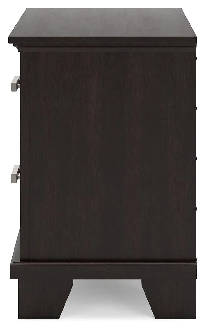 Covetown Dark Brown Nightstand - Image 6