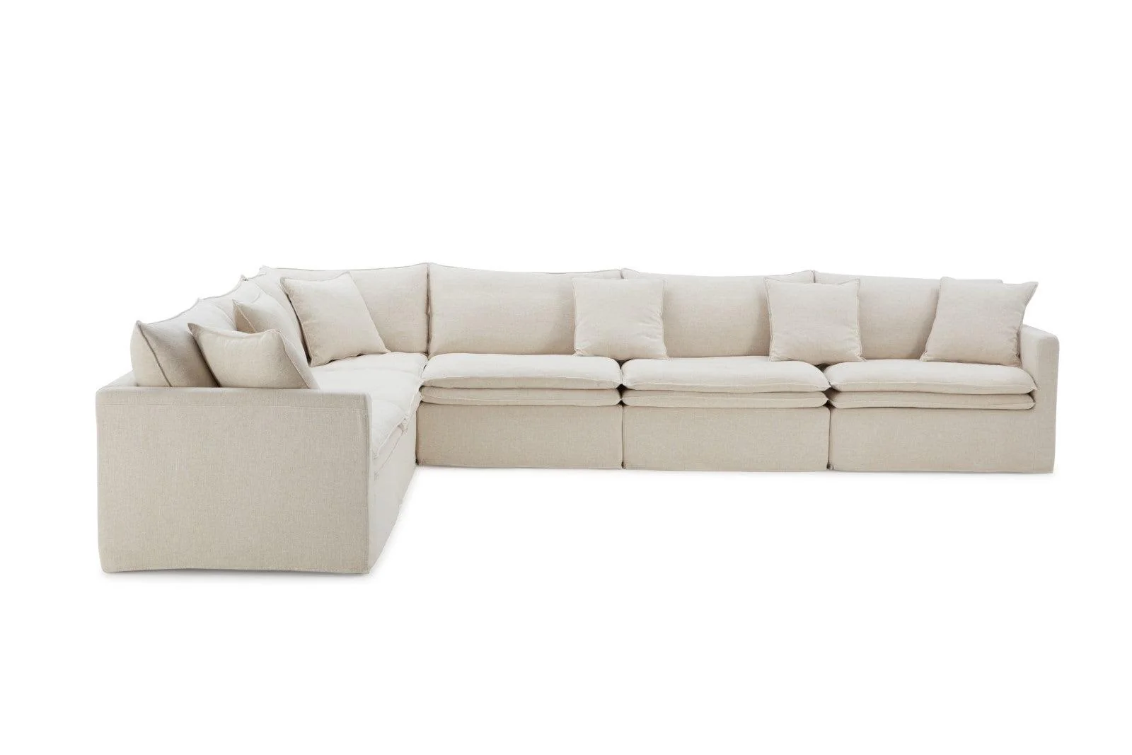 Crayford Taupe L-Sectional - Image 4