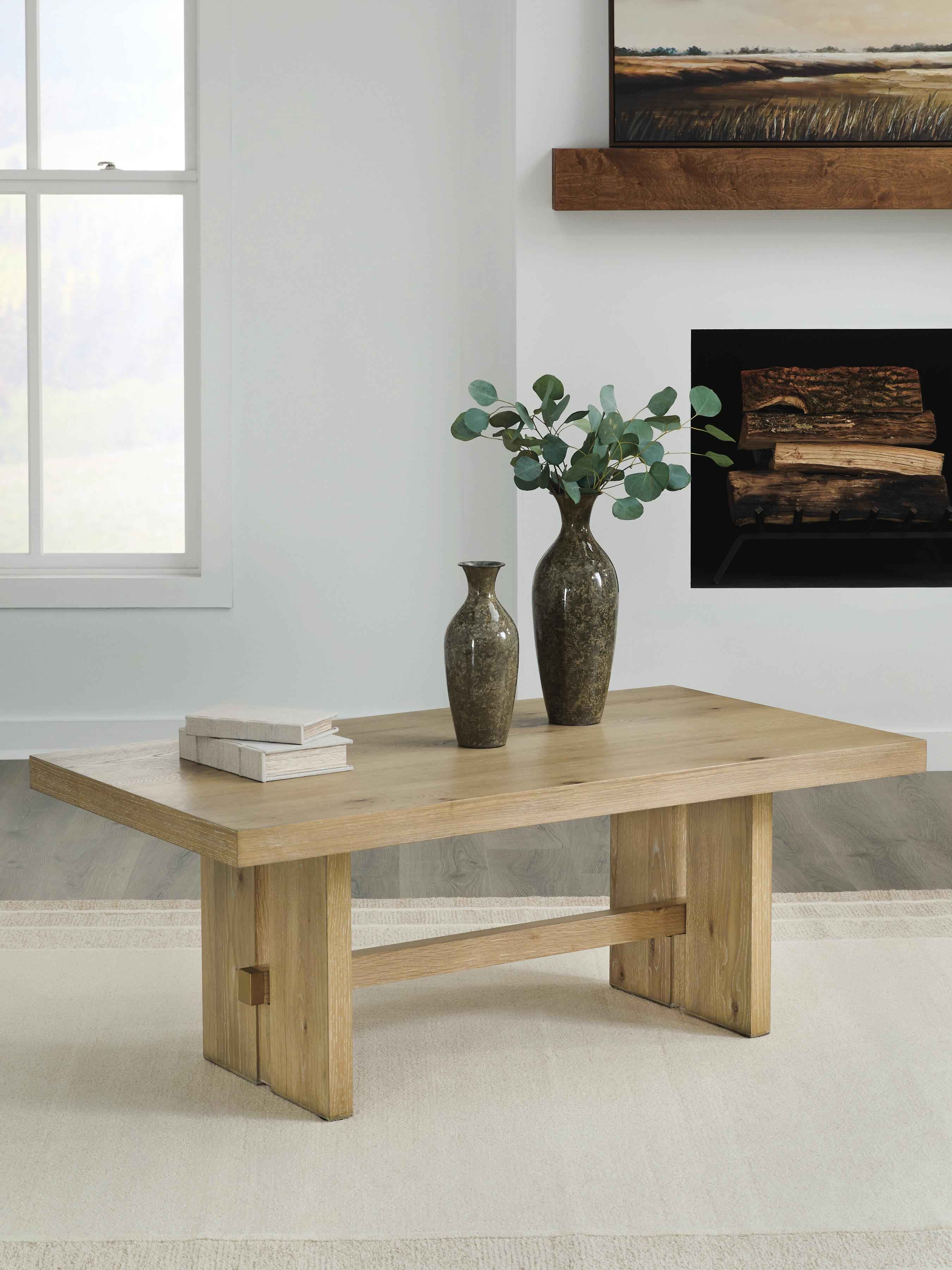 Crendlin Light Brown Coffee Table