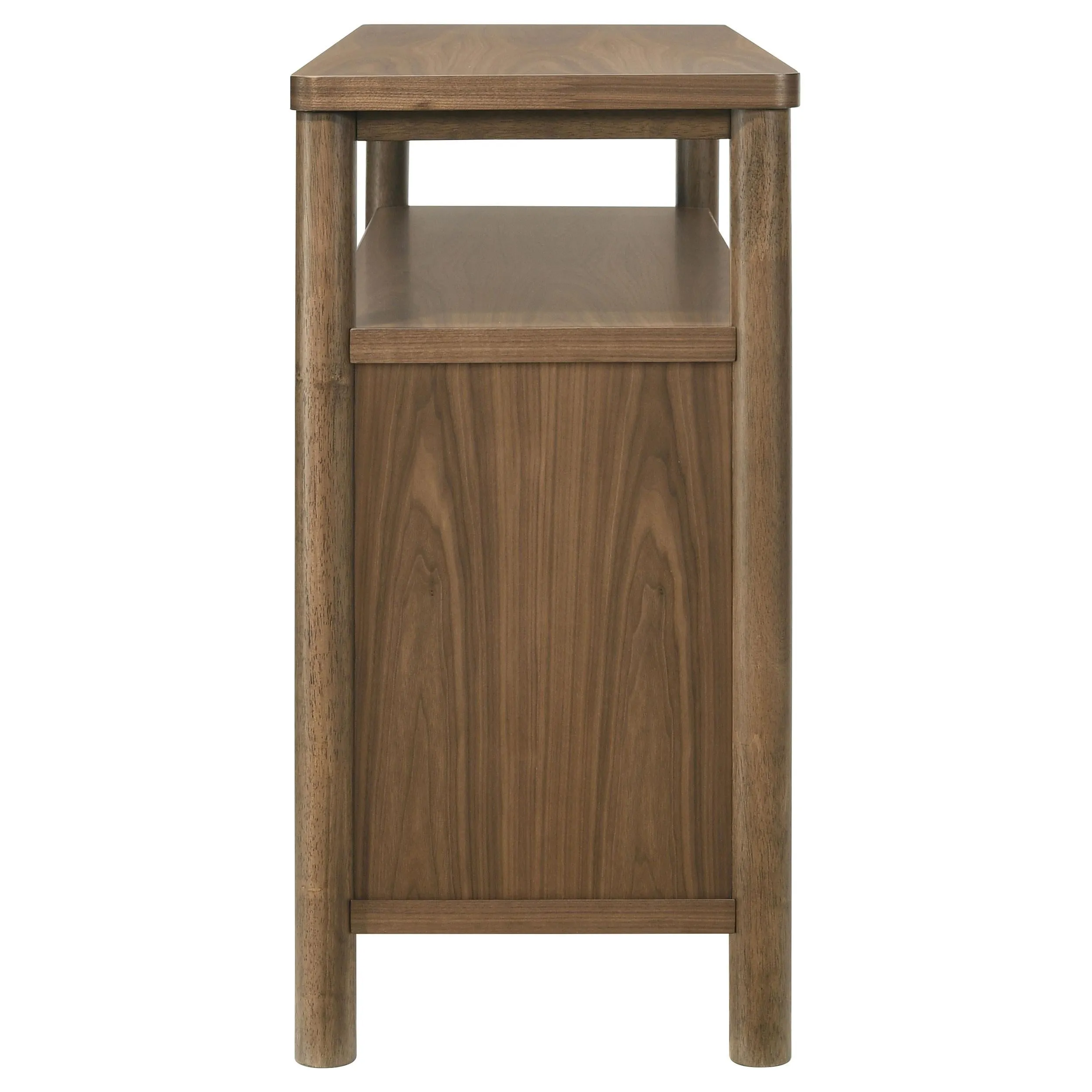 Crestmore Walnut Dining Cabinet Sideboard Buffet - Image 7