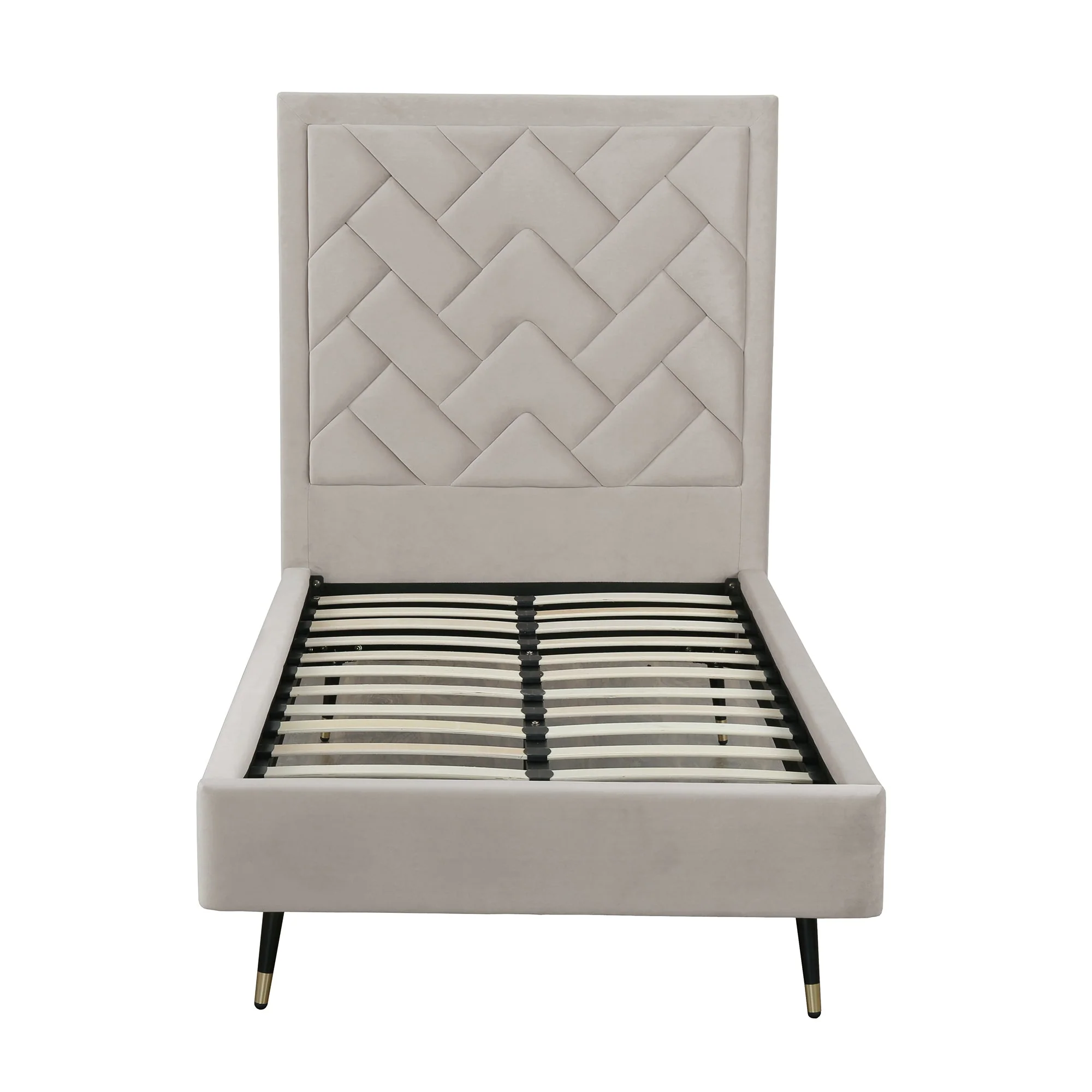 Crosby Twin-Size Bed in Greige - Image 7