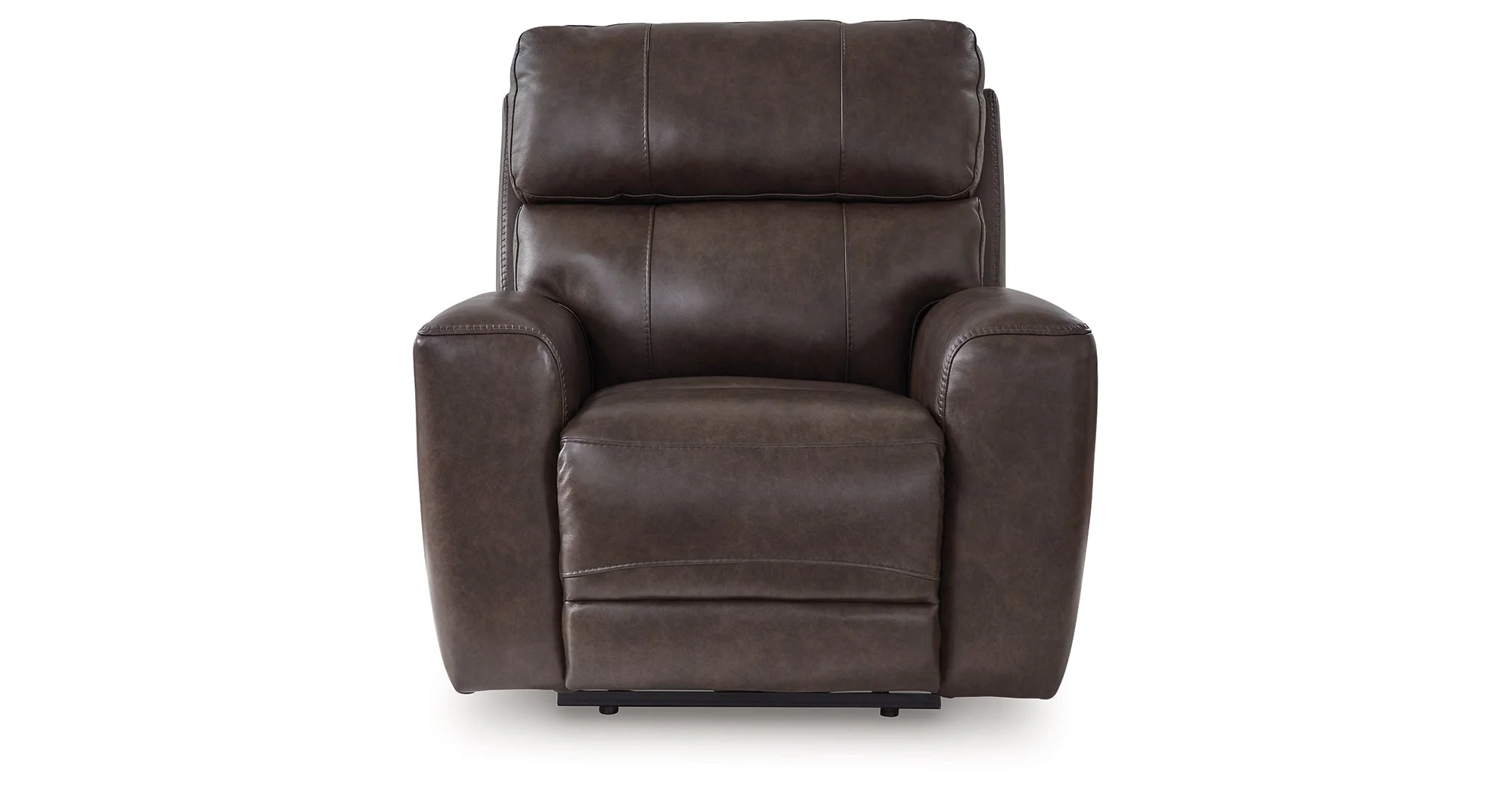 Crossplex Dark Brown Power Reclining Sofa and Power Recliner - Image 2
