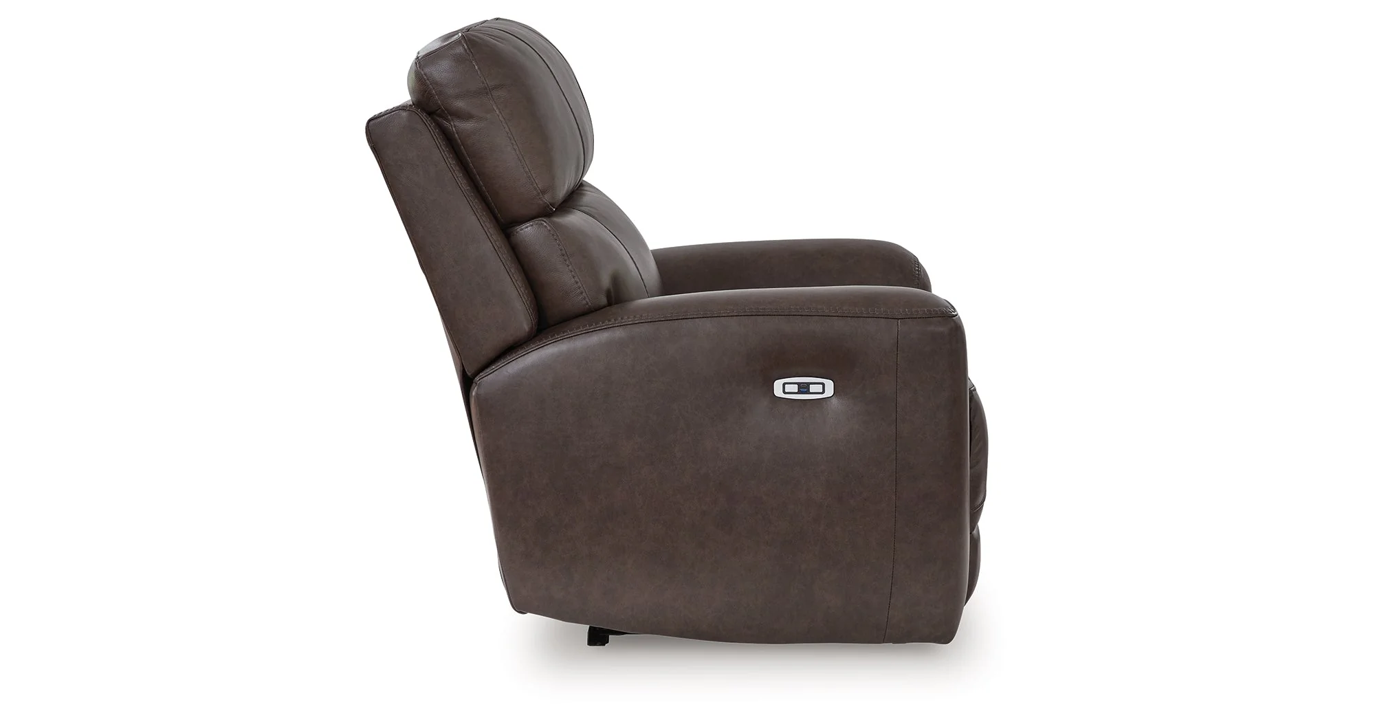 Crossplex Dark Brown Power Reclining Sofa and Power Recliner - Image 4