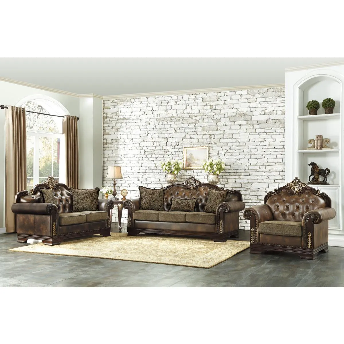 Croydon Brown Chair - Image 2