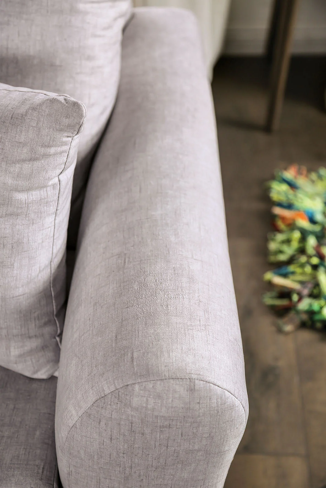 Croydon Light Gray Sofa & Loveseat - Image 7