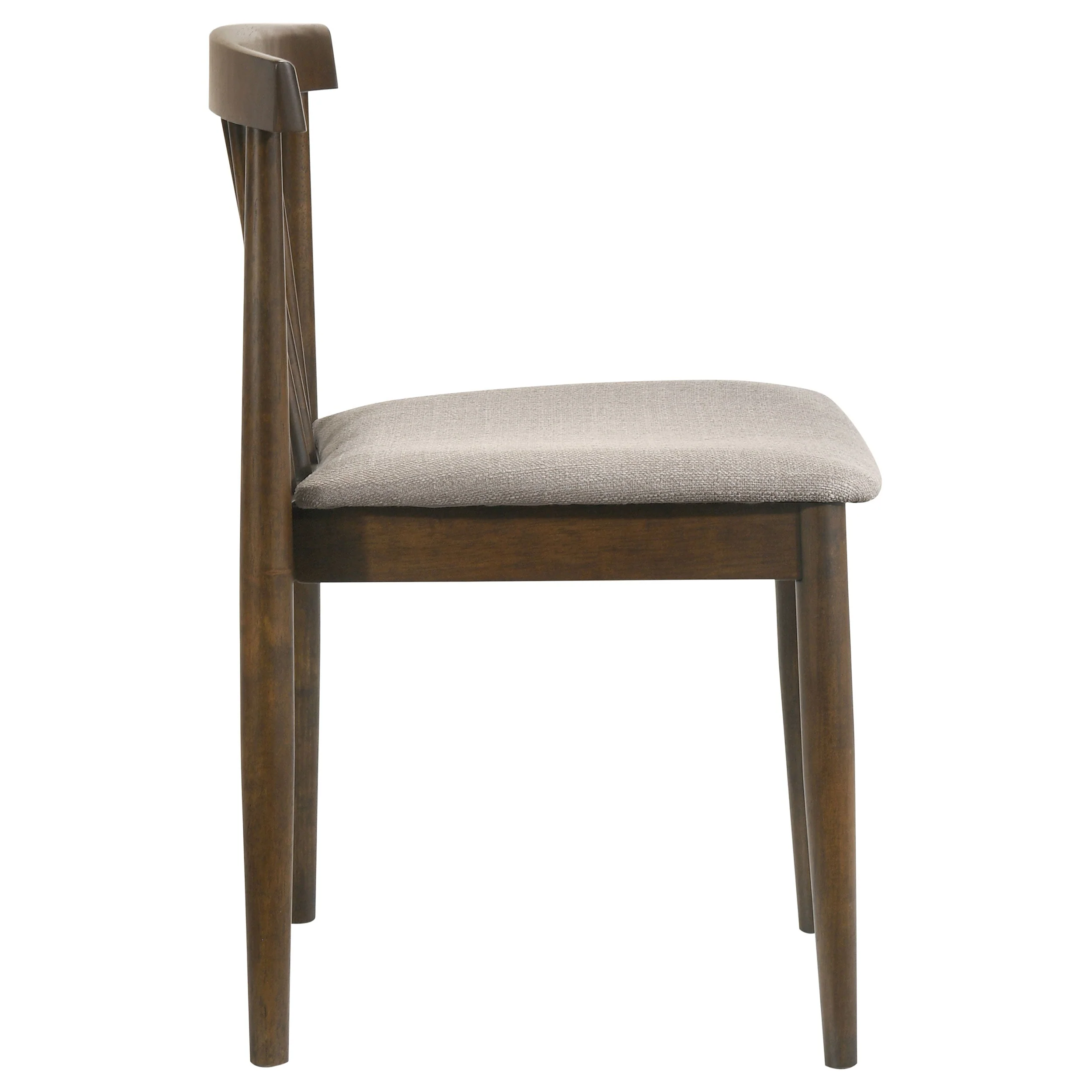 Cullen Walnut/Wheat Dining Side Chair Upholstered Seat (Set of 2) - Image 9