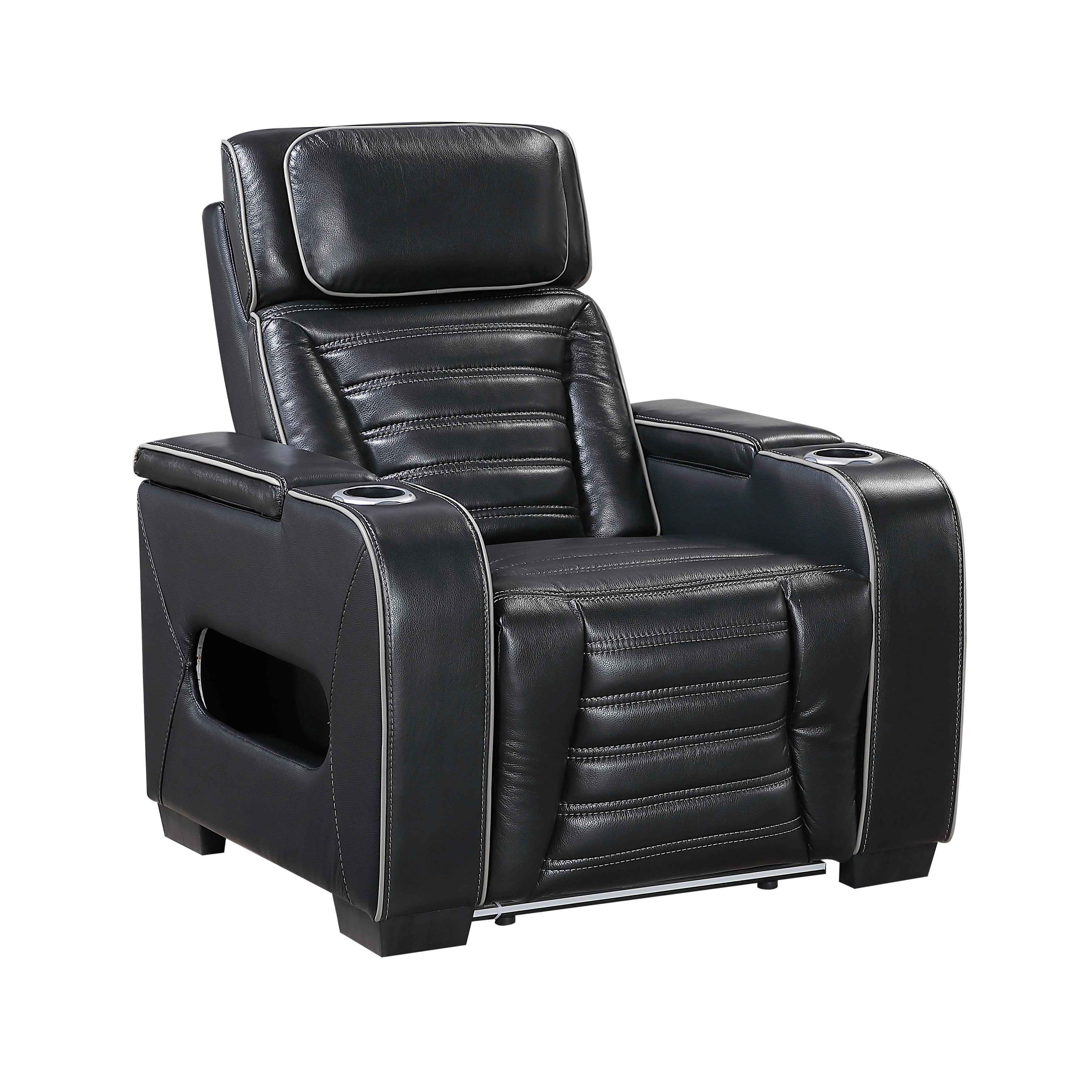Cyber Black 3-Piece Power Reclining Living Room Set - Image 13