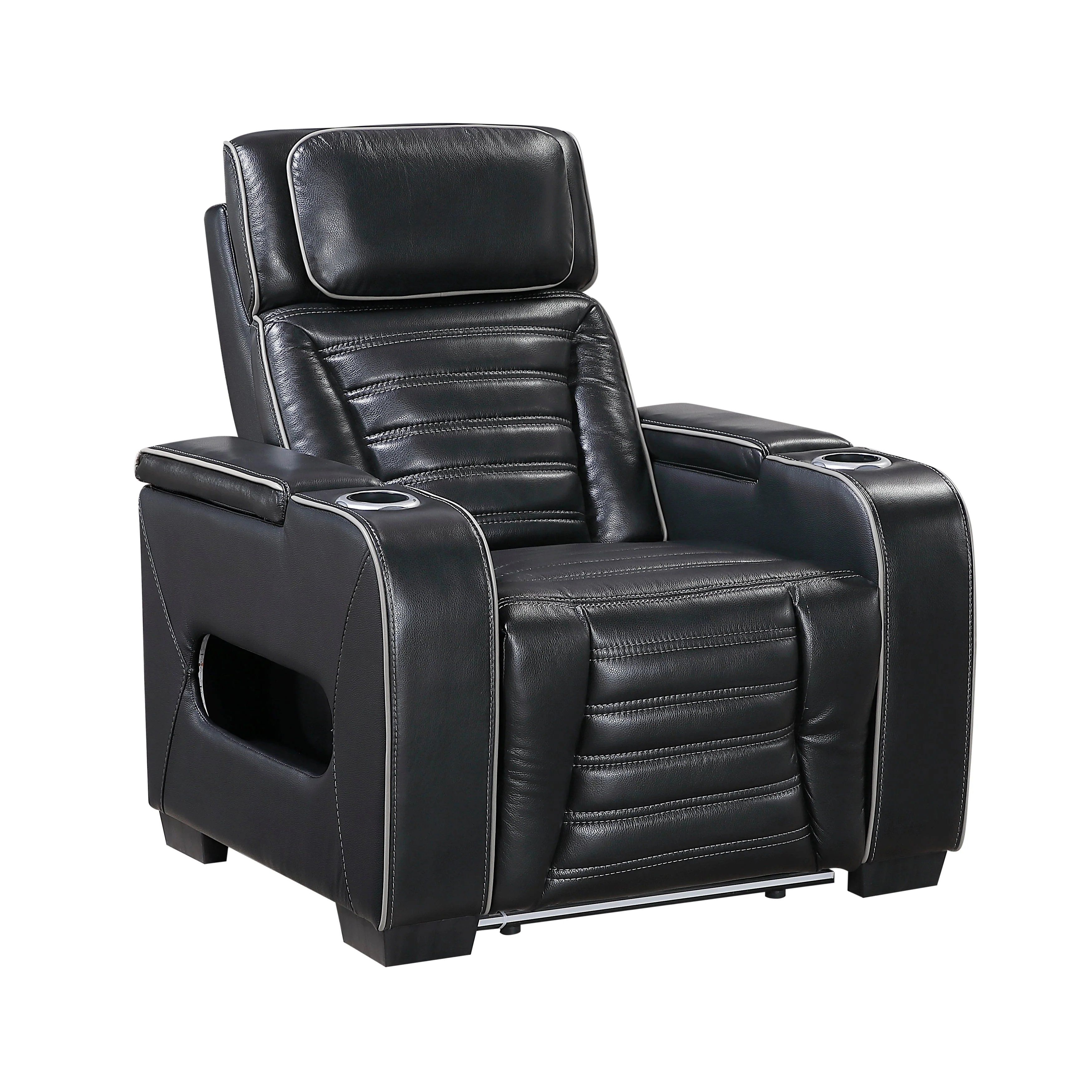 Cyber Black Power Reclining Chair with Power Headrest - Image 2