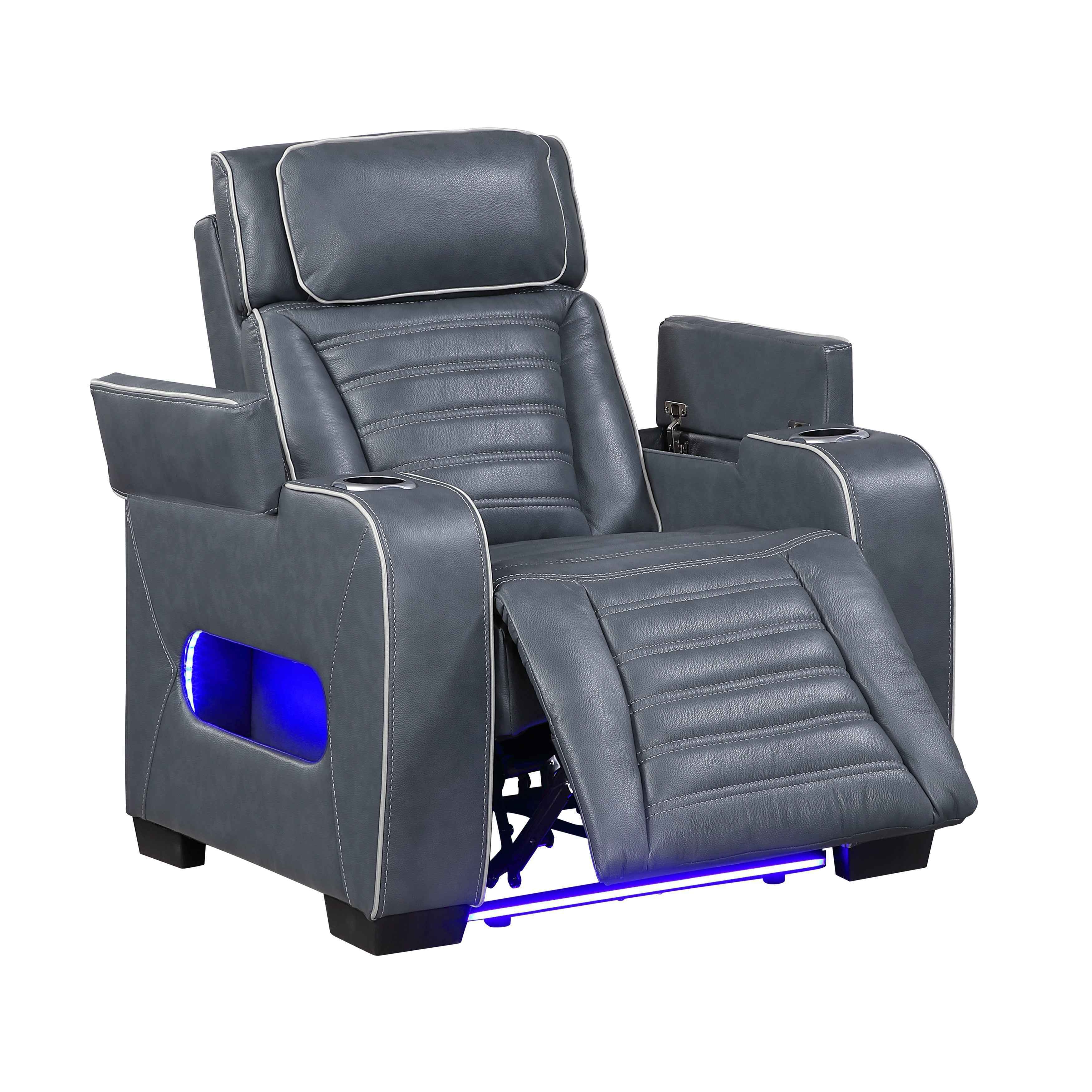 Cyber Blue 3-Piece Power Reclining Living Room Set - Image 24