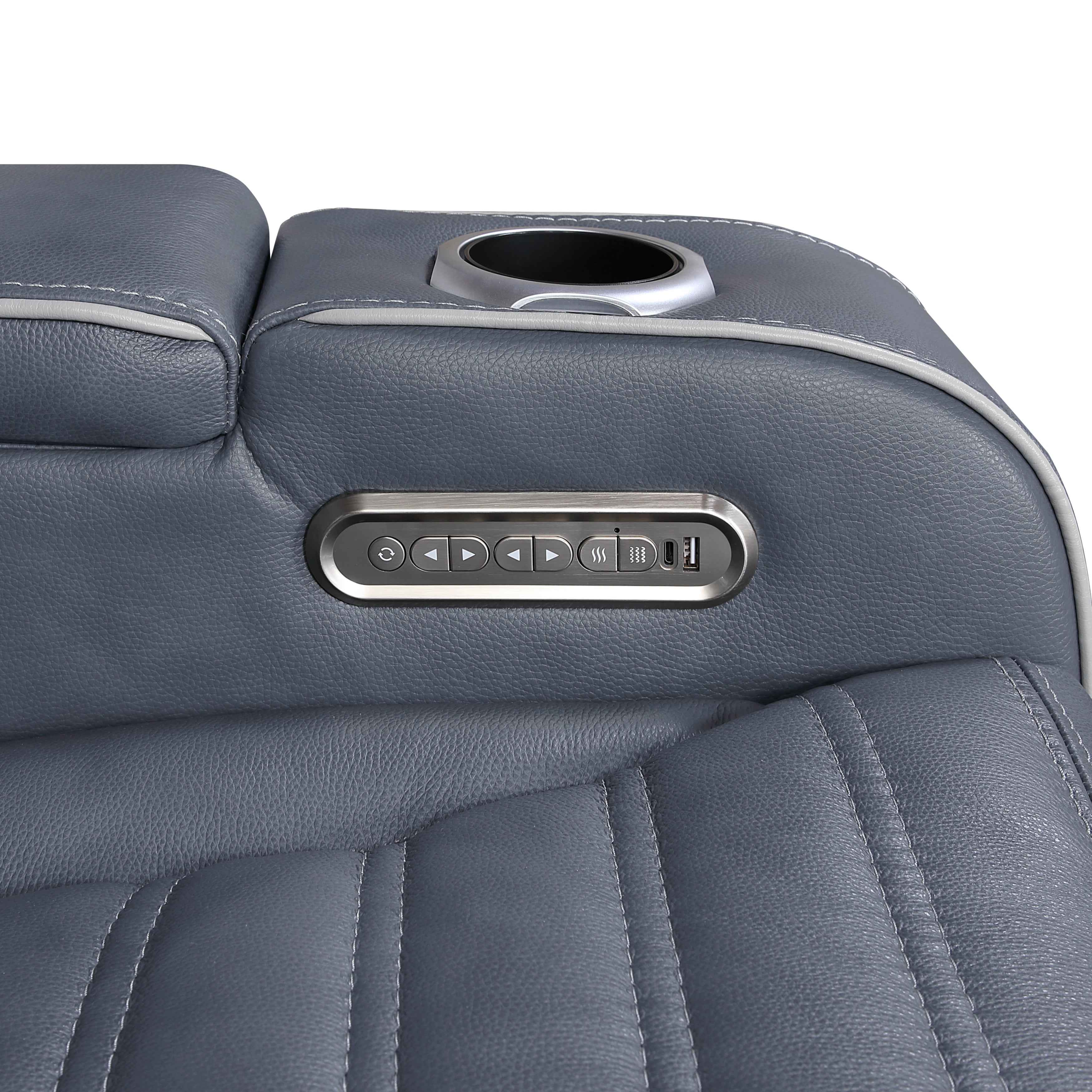 Cyber Blue Power Reclining Living Room Set - Image 17