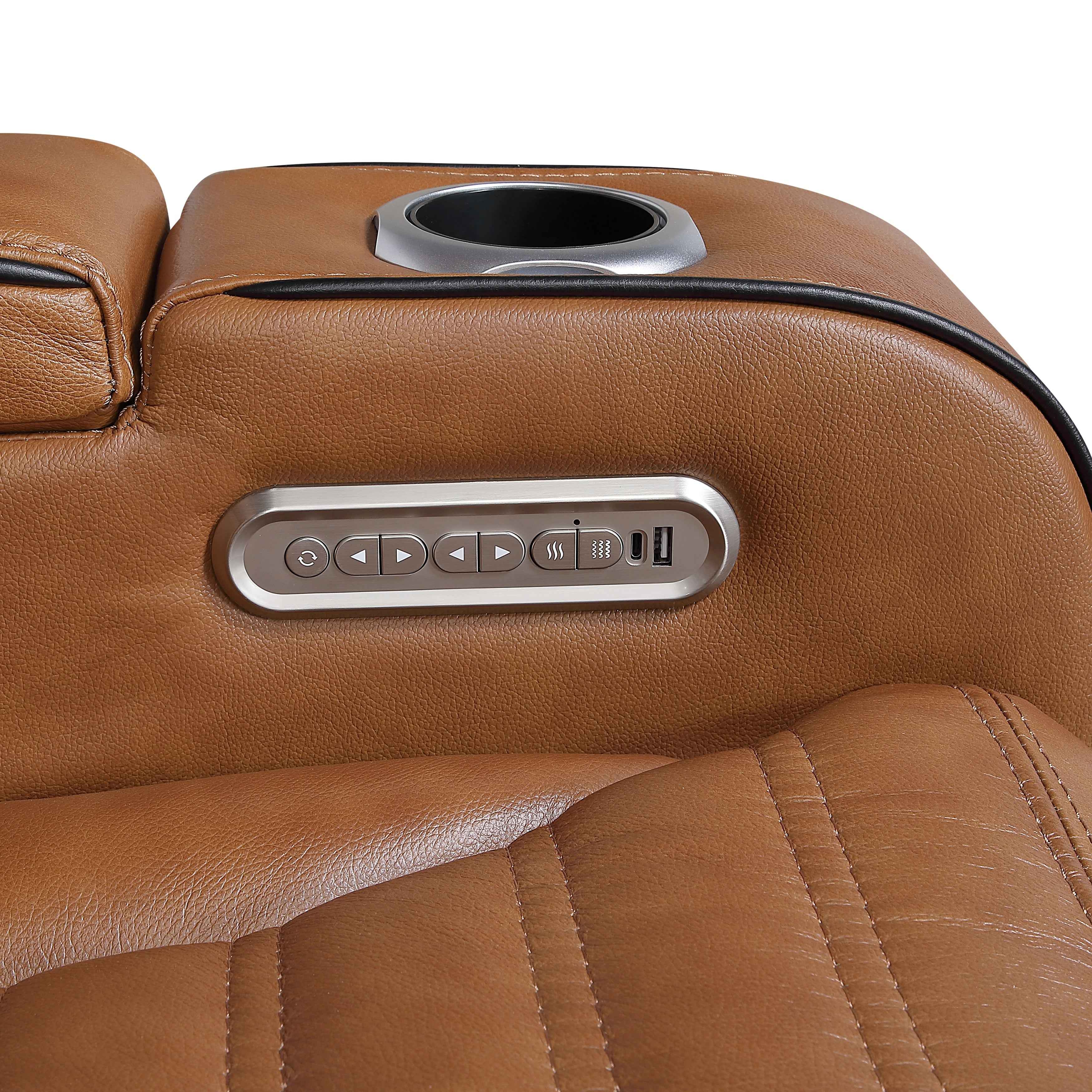 Cyber Brown Power Reclining Living Room Set - Image 14