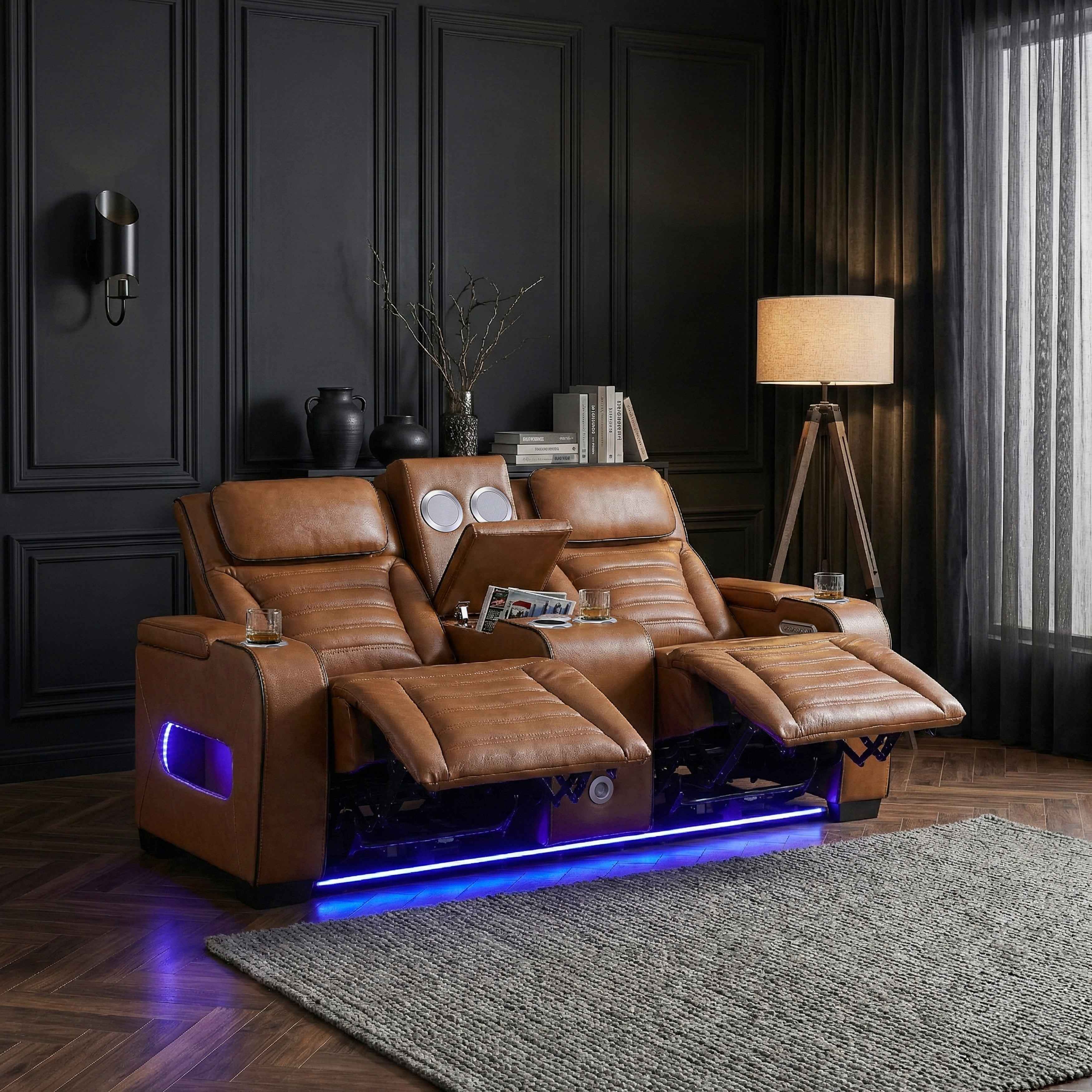 Cyber Brown Power Reclining Living Room Set - Image 31