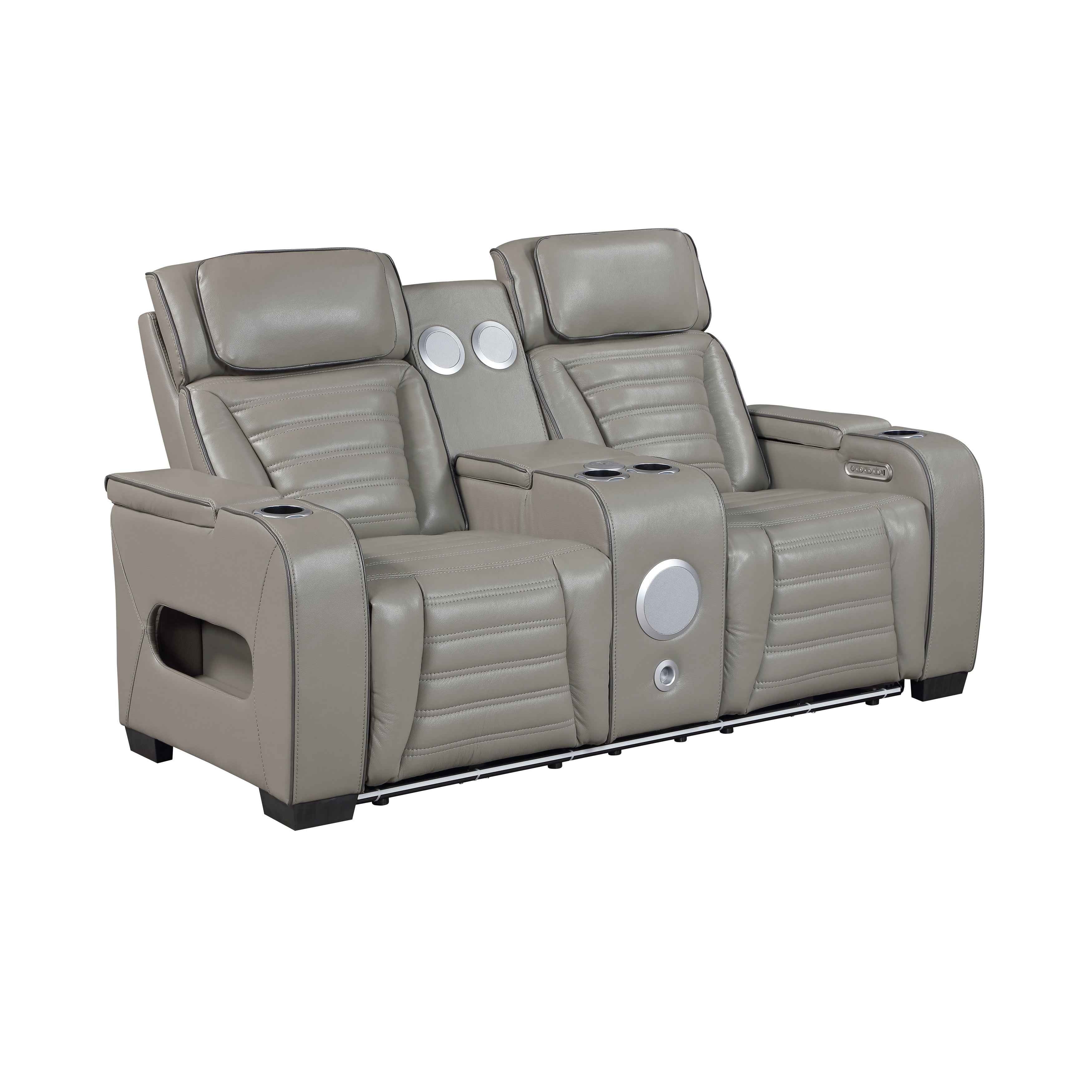 Cyber Gray Power Reclining Living Room Set - Image 11