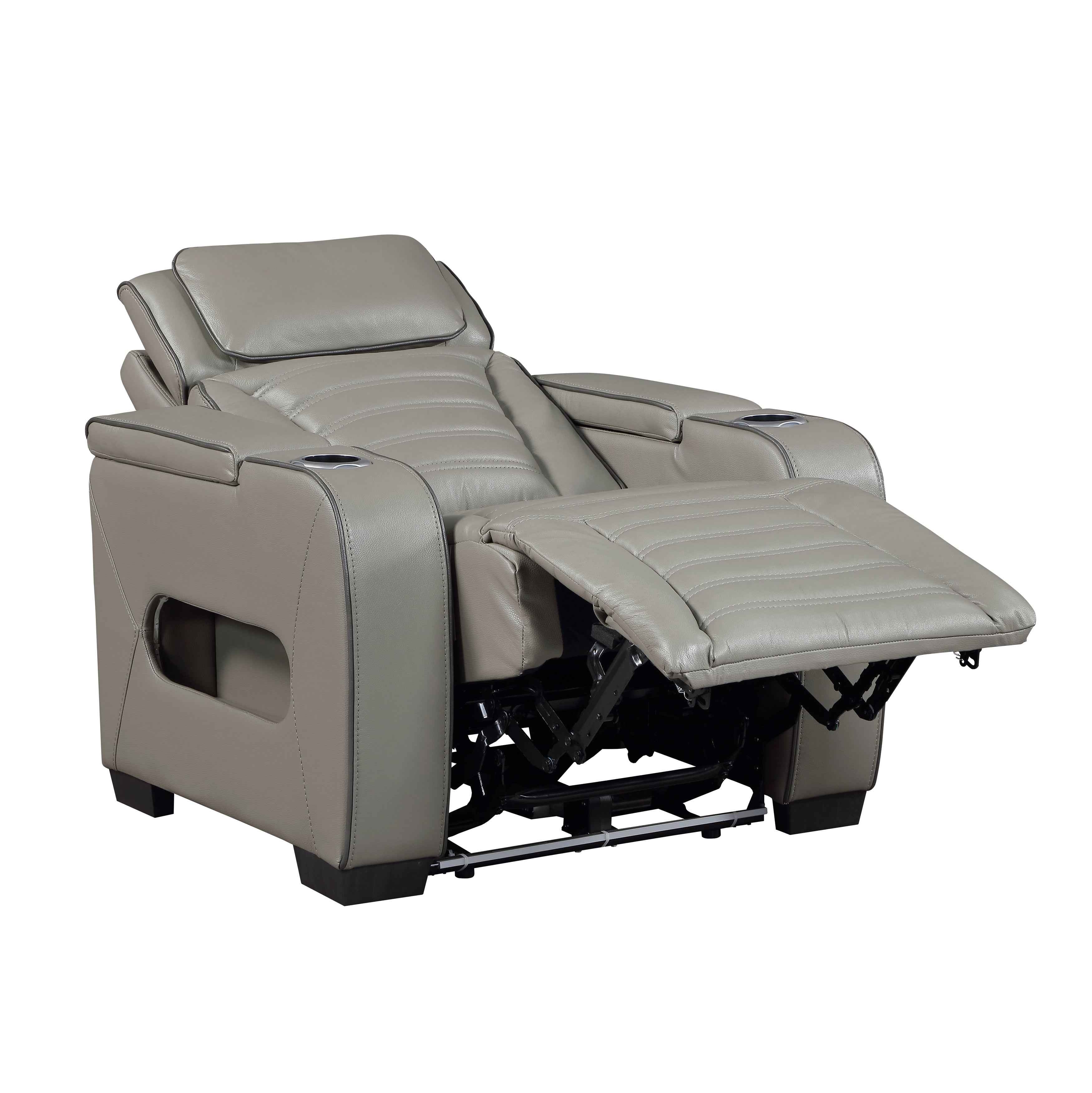 Cyber Gray Power Reclining Living Room Set - Image 26