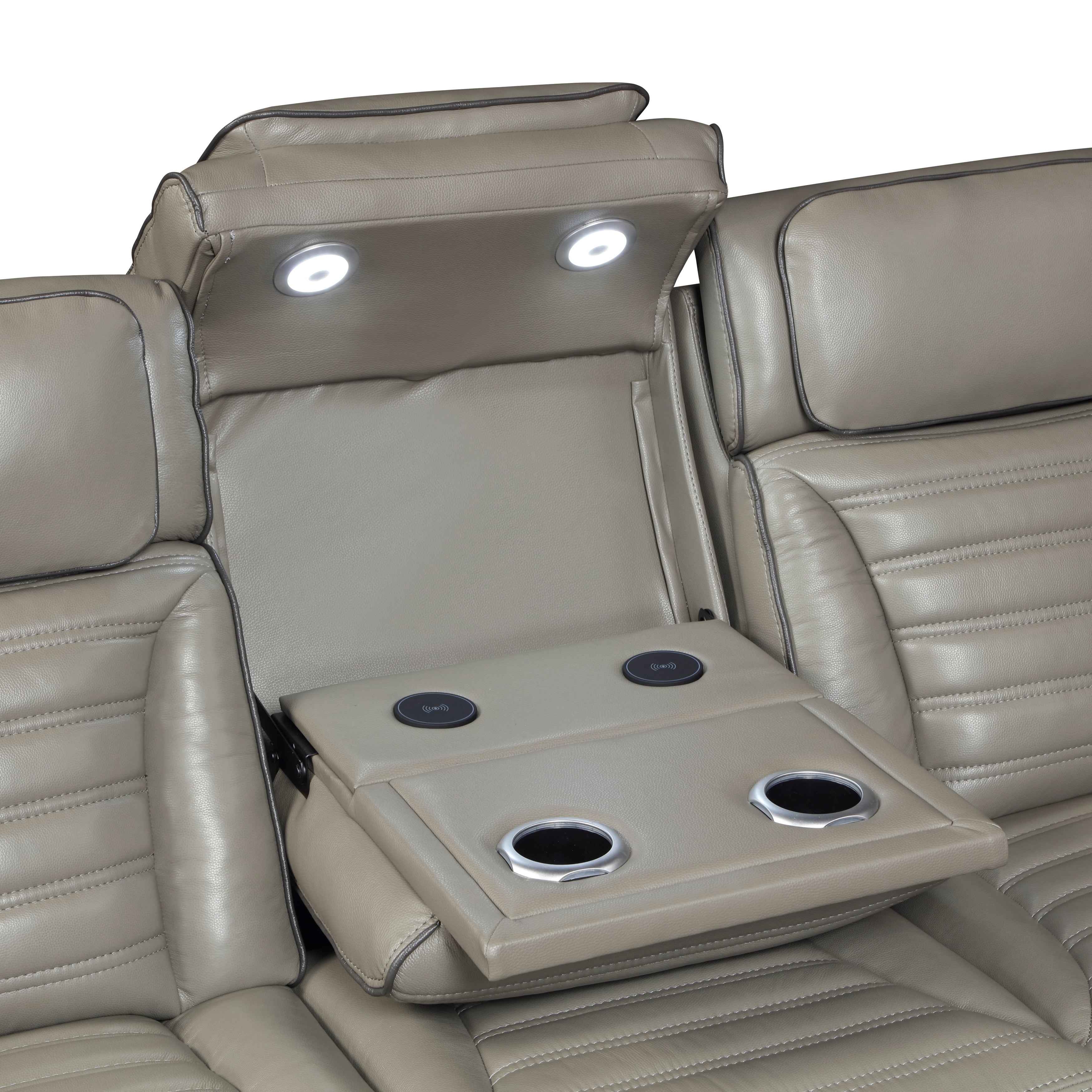 Cyber Gray Power Reclining Living Room Set - Image 9