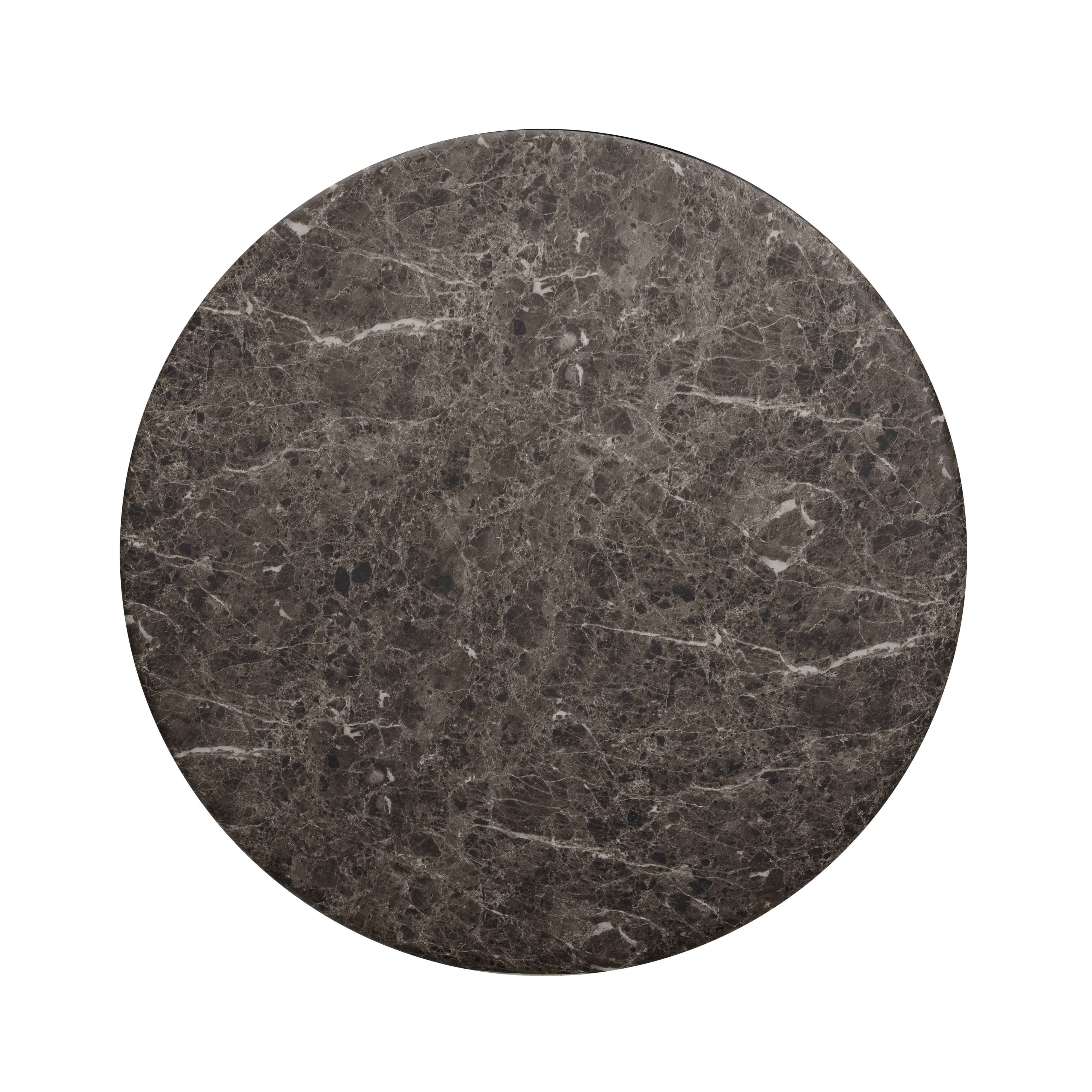 Cynthia 36" Dark Emperador Faux Marble Indoor/Outdoor Coffee Table - Image 4
