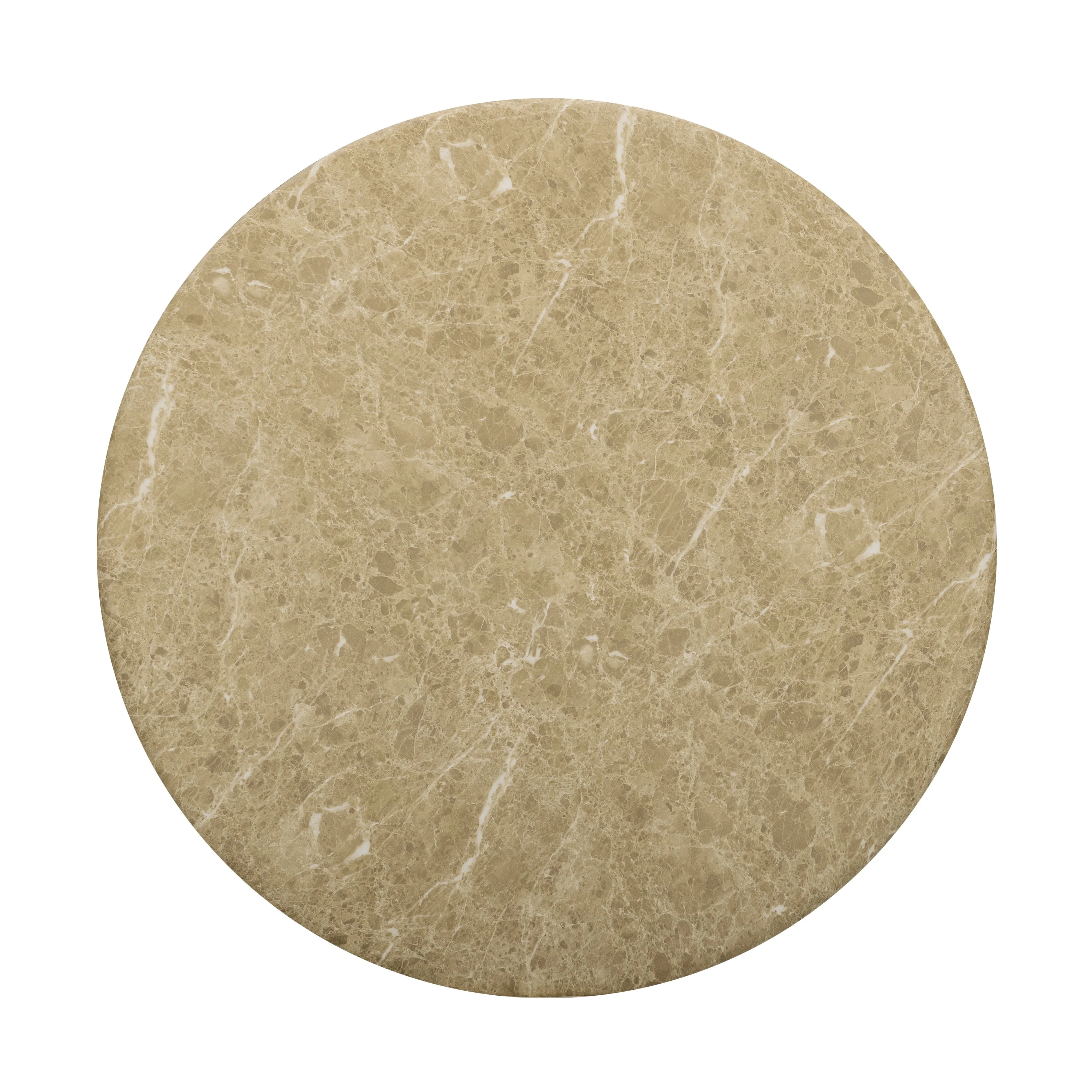 Cynthia 36" Light Emperador Faux Marble Indoor/Outdoor Coffee Table - Image 4