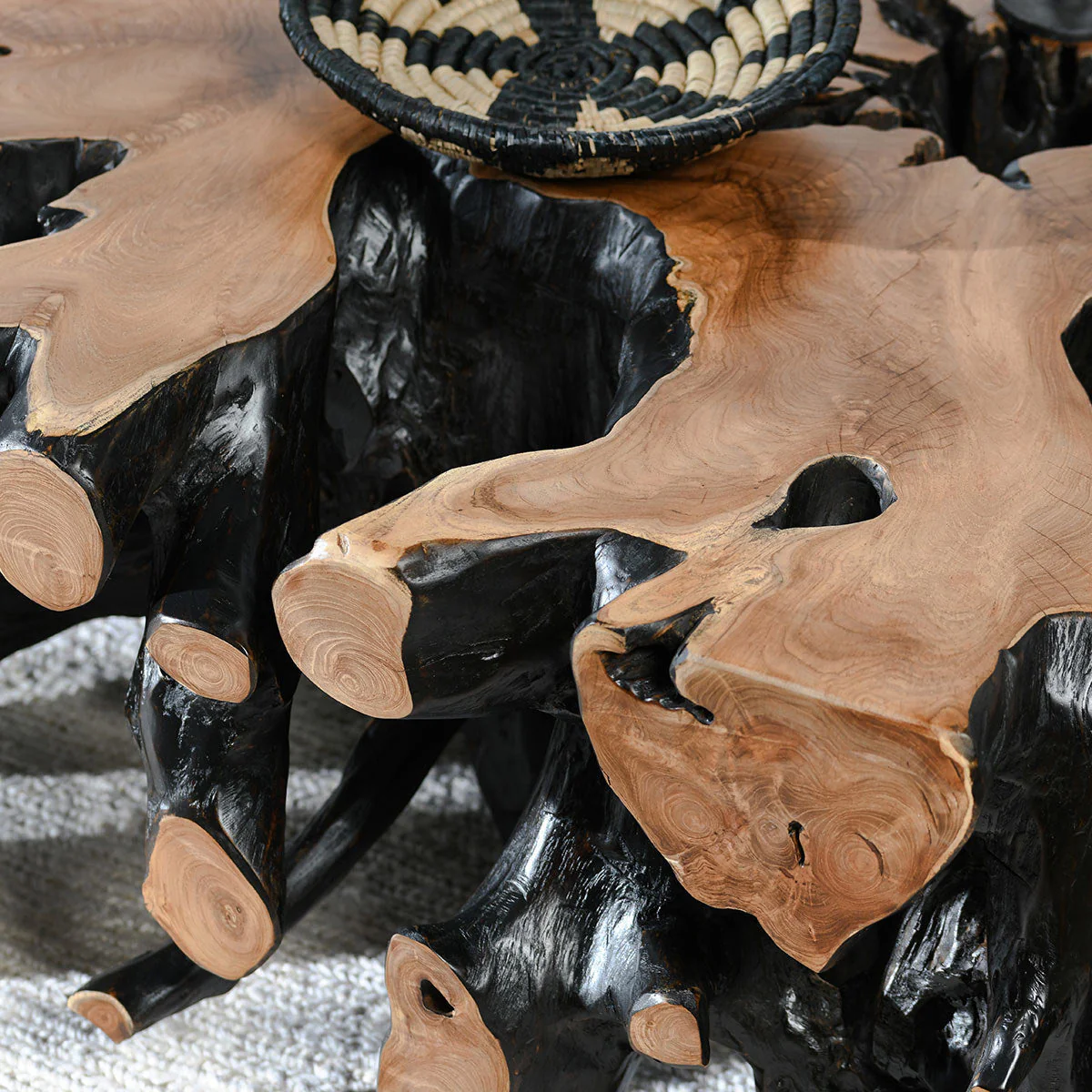 Cypress Coffee Table - Black/Natural - Image 6