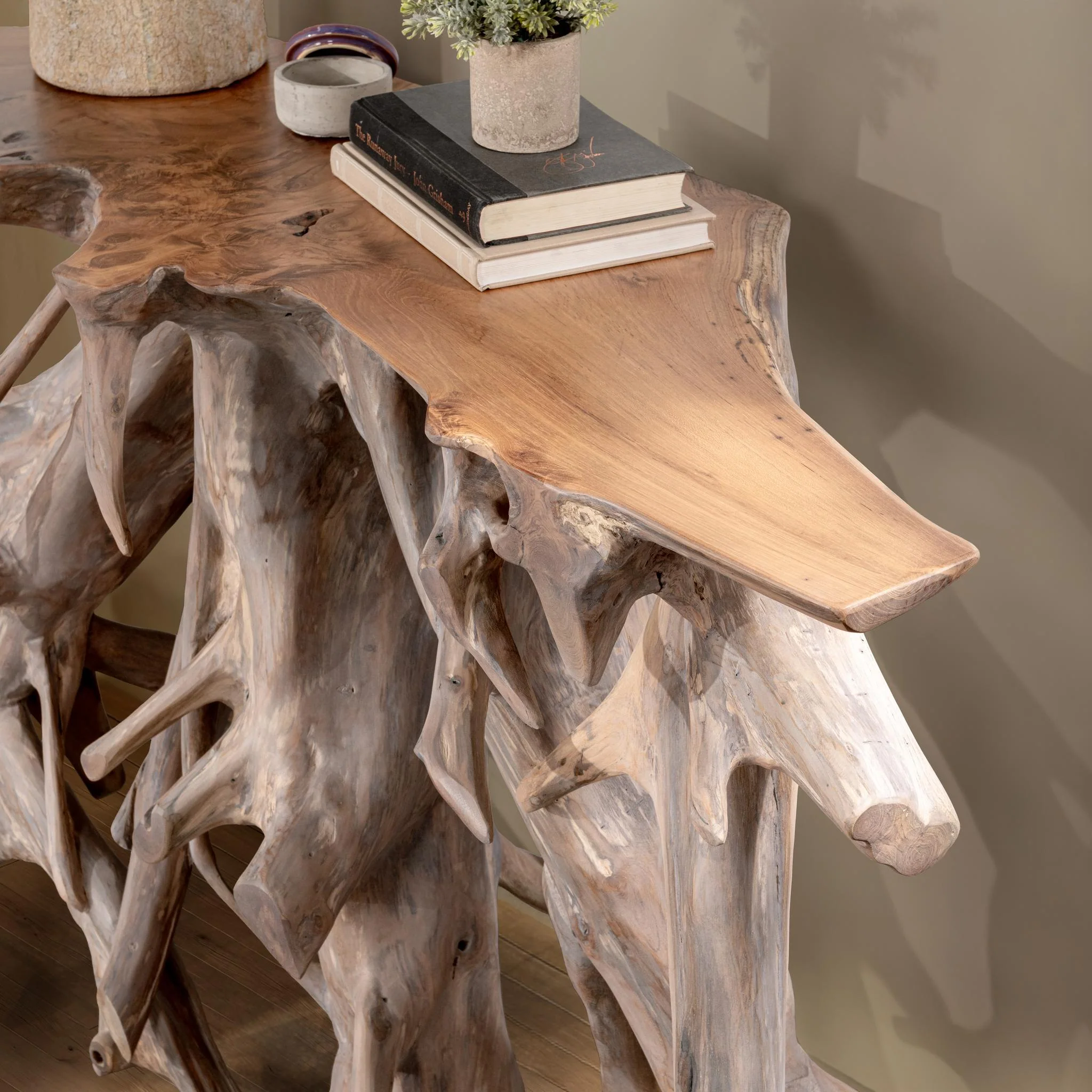 Cypress Console Table - Natural White Wash - Image 8