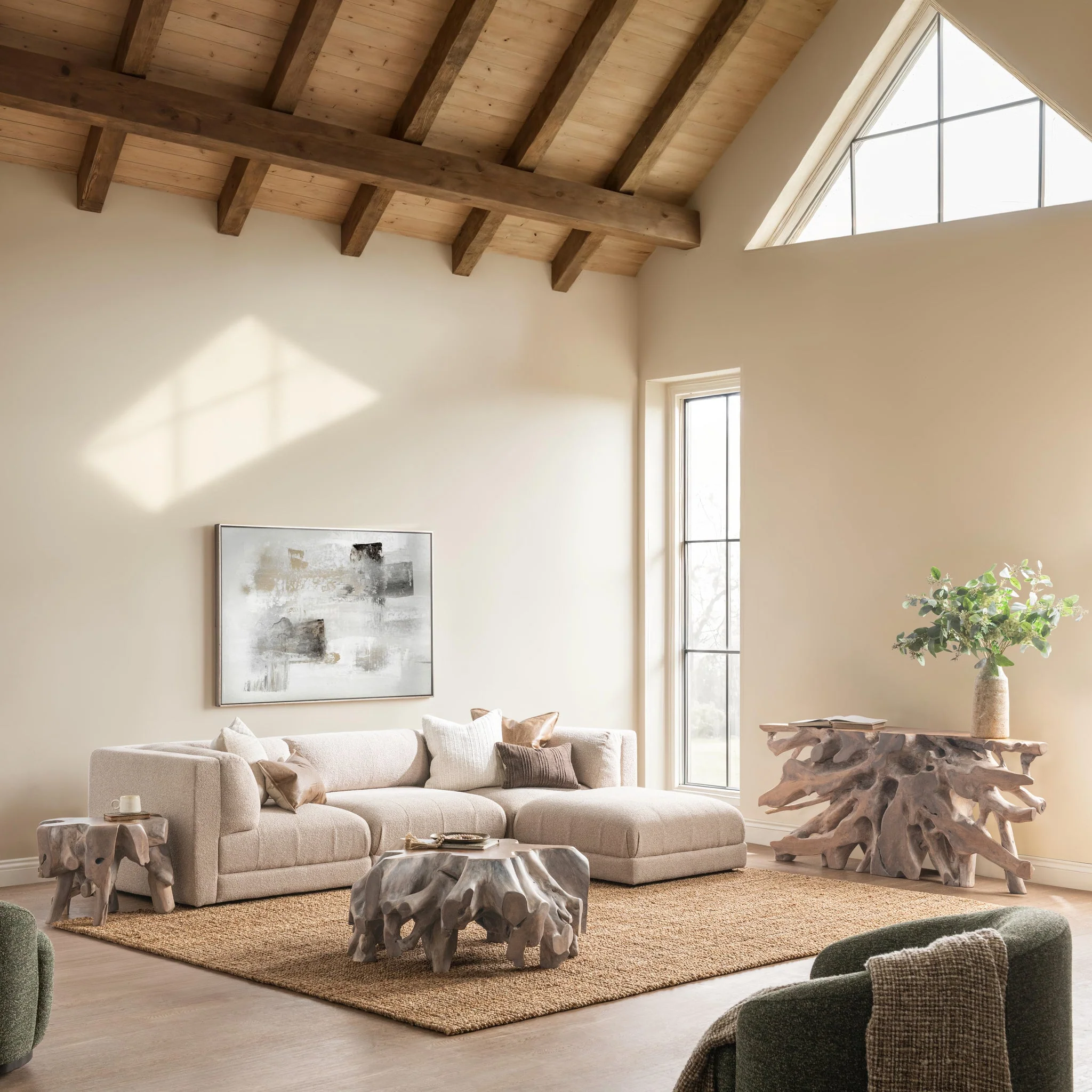Cypress Console Table - Natural White Wash - Image 9