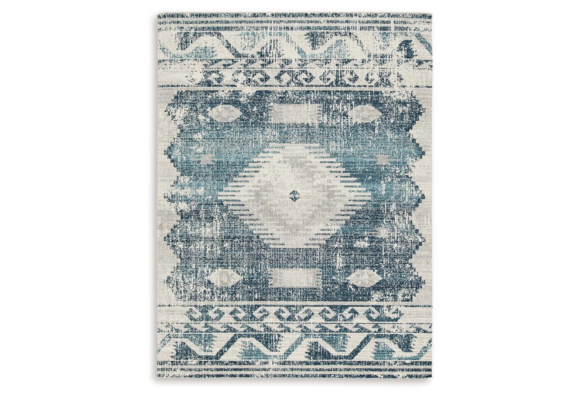 Daddridge Blue/Gray/Ivory 5' x 7' Rug - Image 5