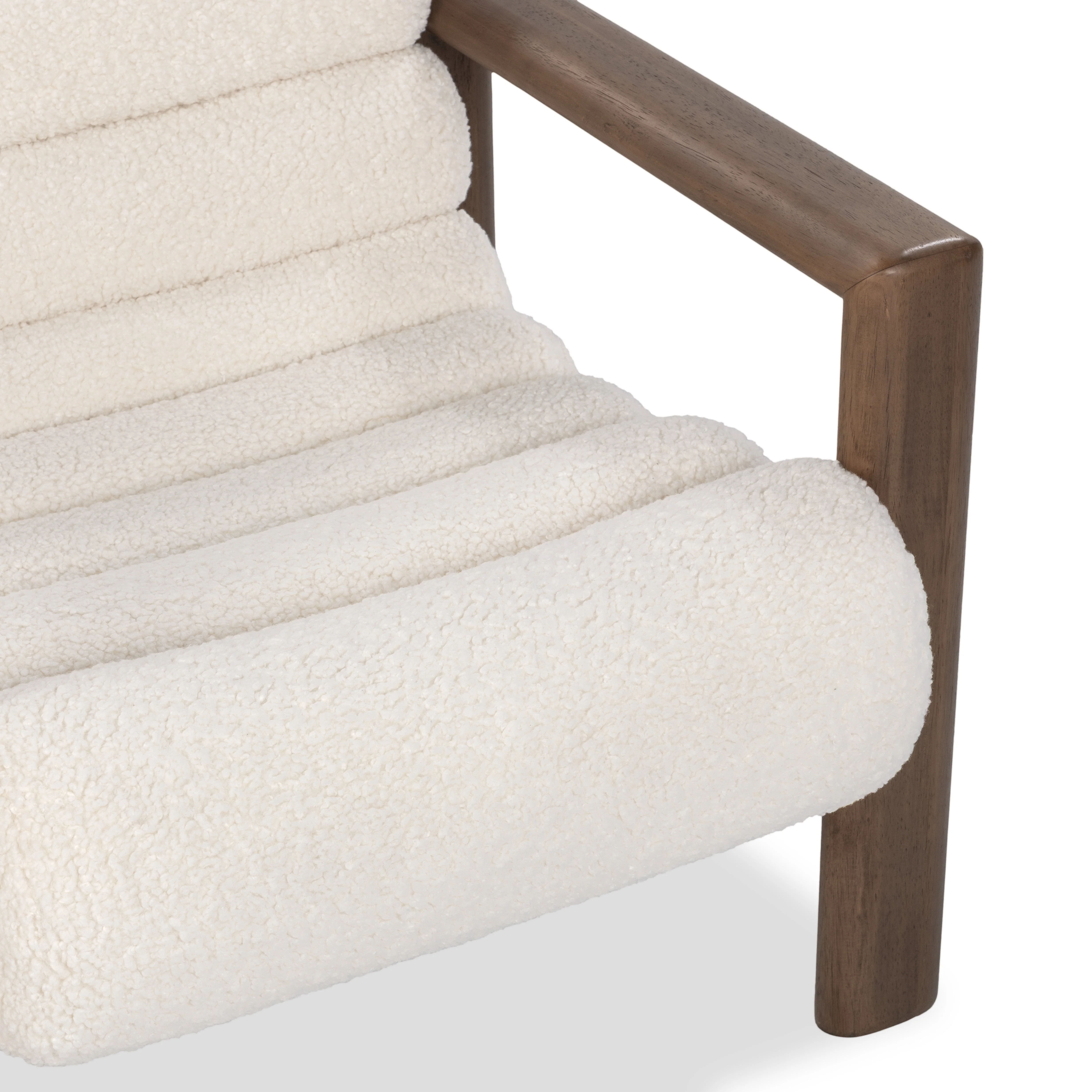 Dahlia Accent Chair - Ivory Fleece - Image 5