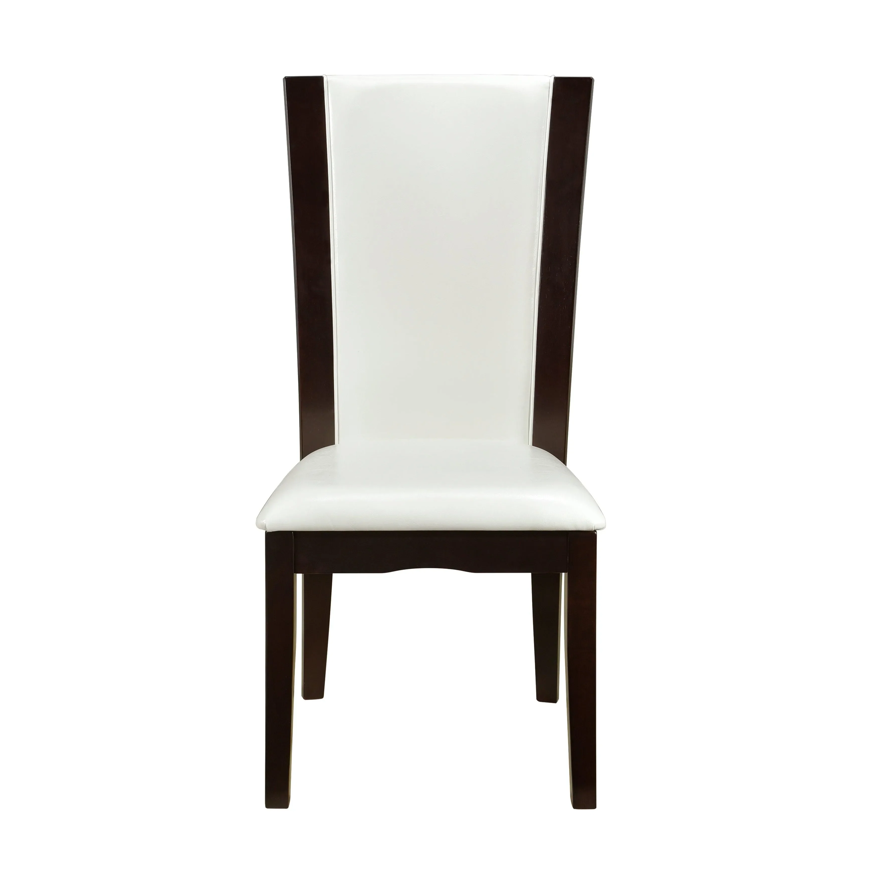 Daisy White/Dark Brown Side Chair, Set of 2 - Image 8
