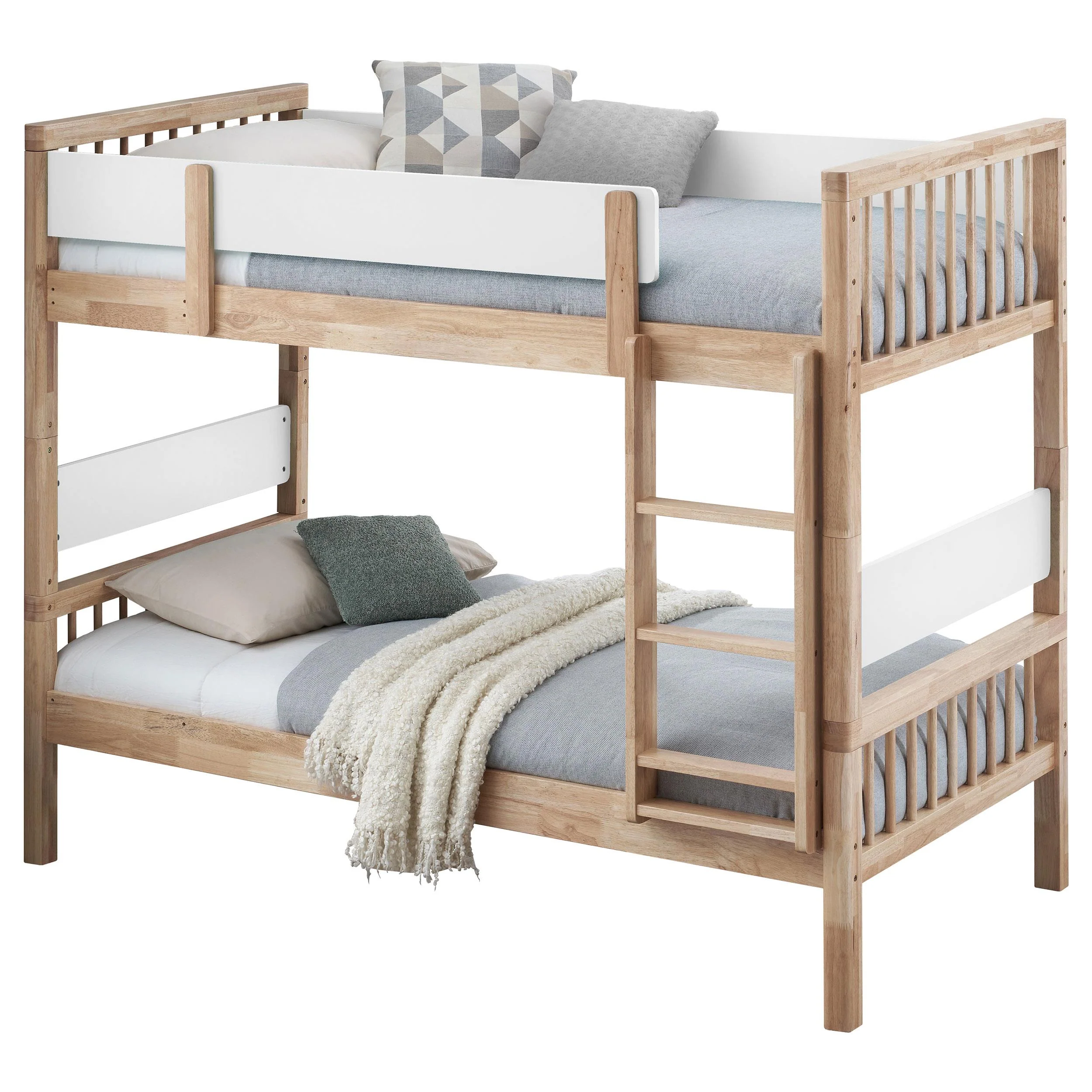 Dakota Natural Wood Twin Over Twin Bunk Bed - Image 2