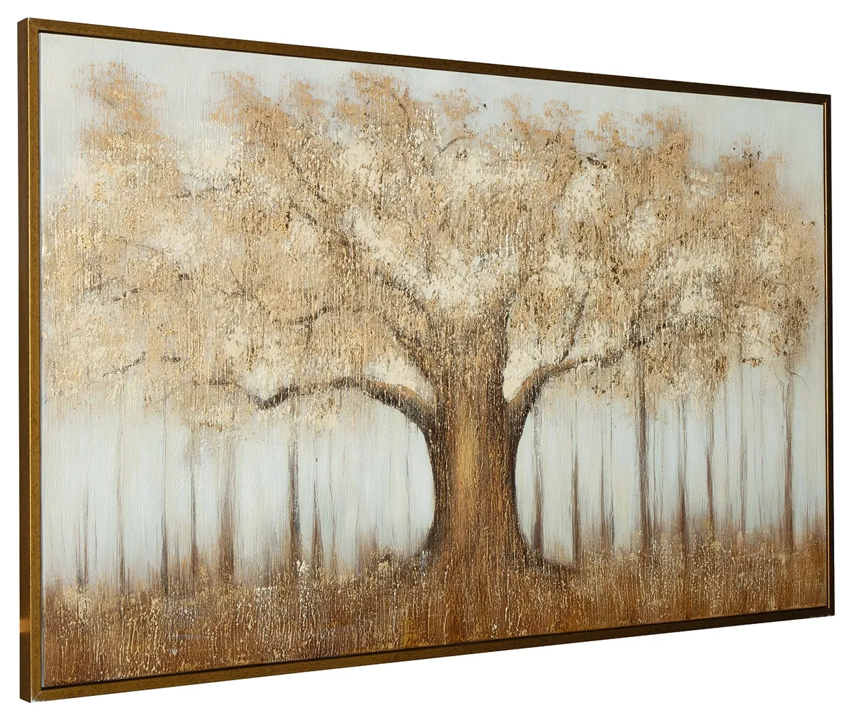 Dalewick Brown/Gray/Gold Finish Wall Art - Image 3