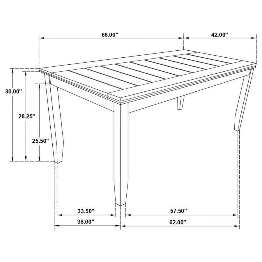 Dalila Cappuccino/Black 5-Piece Dining Set - Image 12