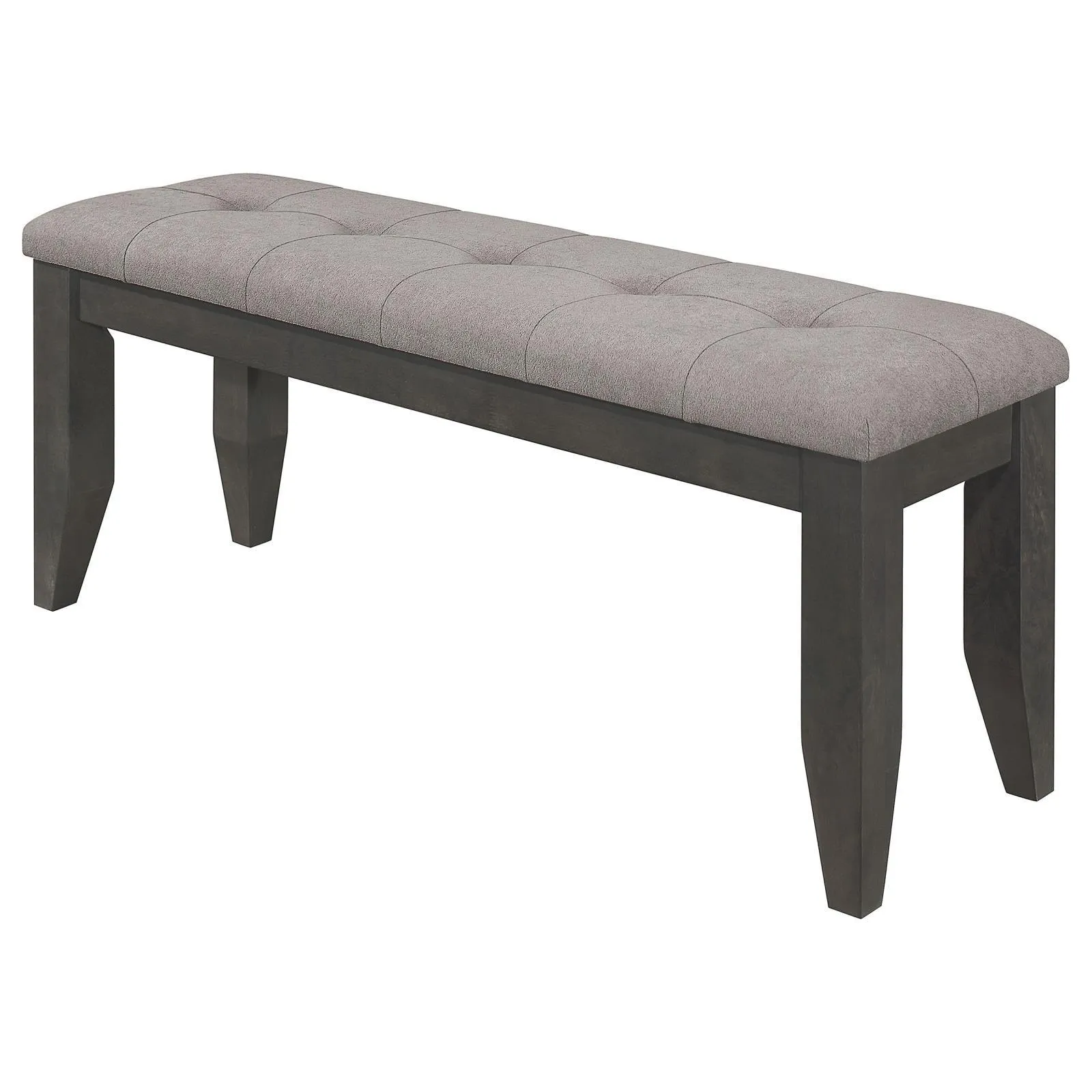 Dalila Gray/Dark Gray Padded Cushion Bench - Image 4