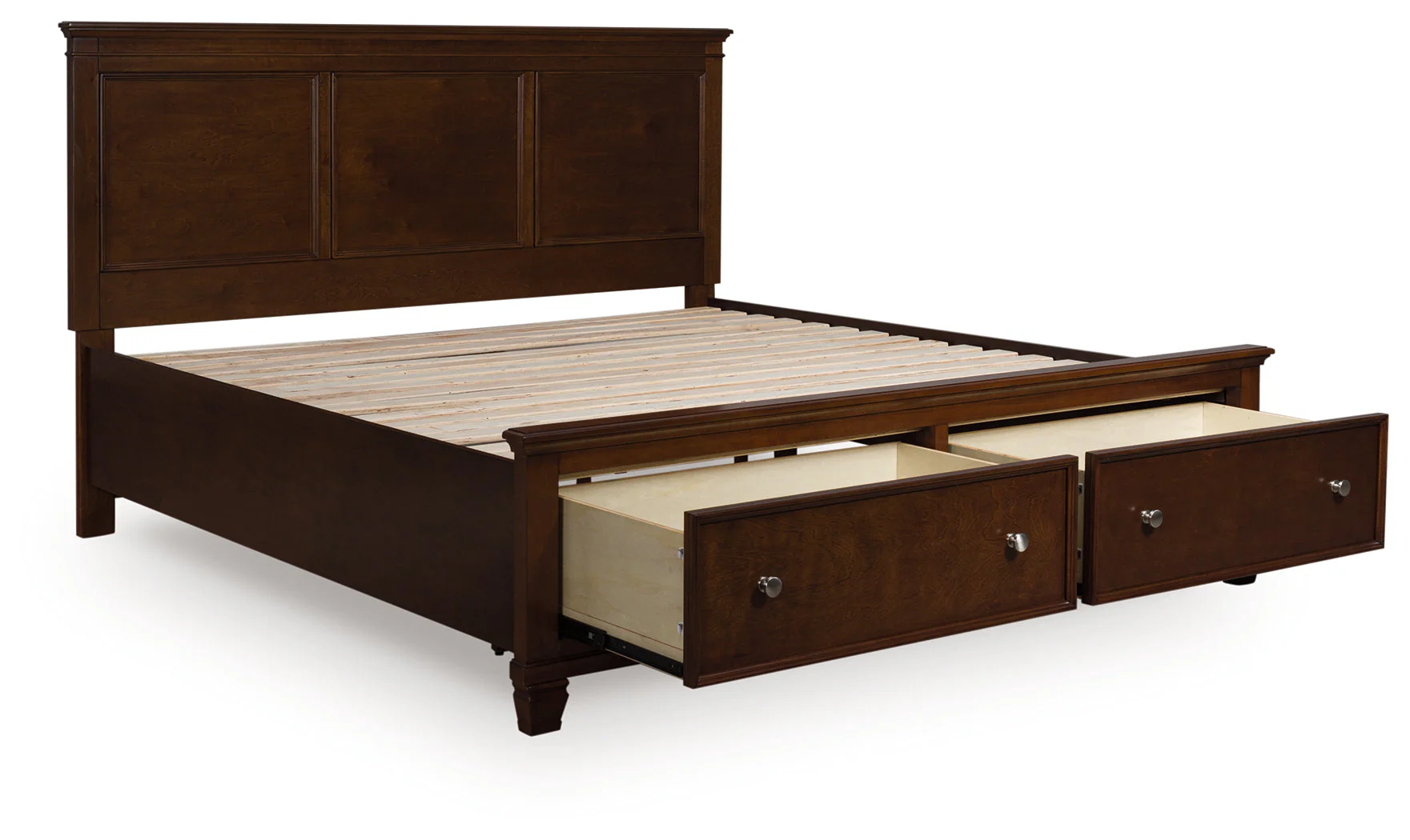 Danabrin Brown California King Panel Storage Bed - Image 2