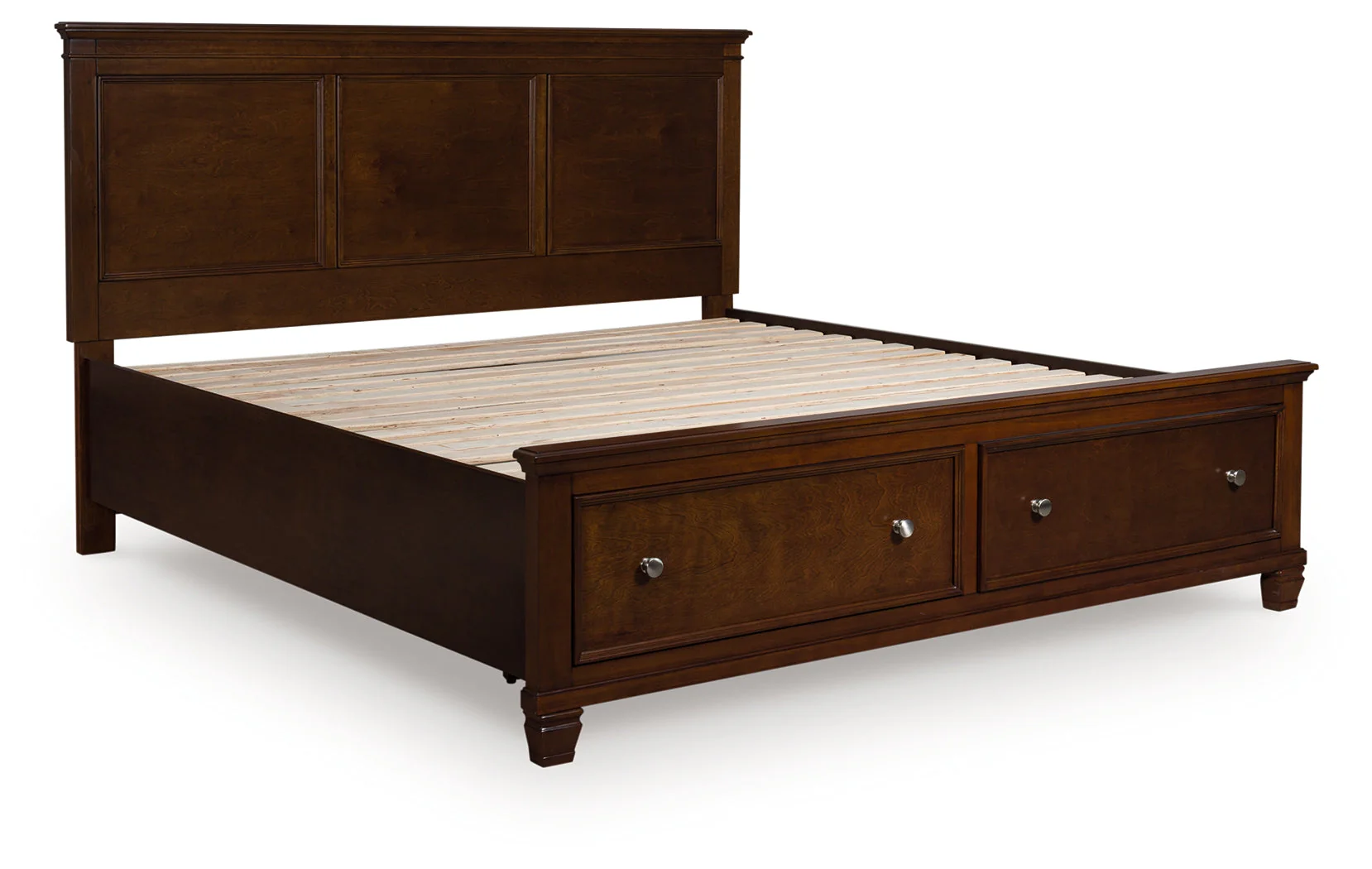 Danabrin Brown California King Panel Storage Bed - Image 3