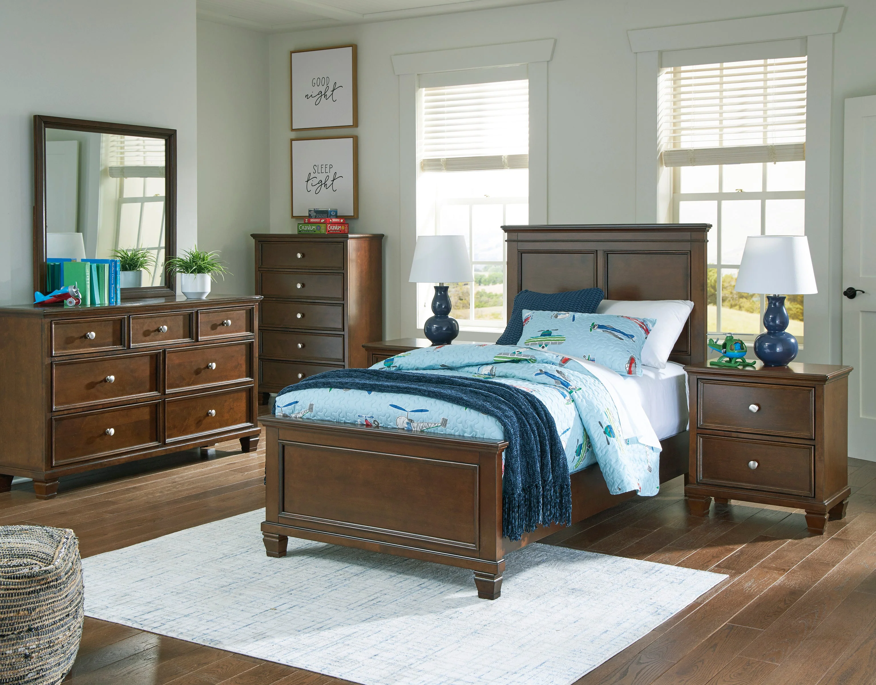 Danabrin Brown Youth Panel Bedroom Set