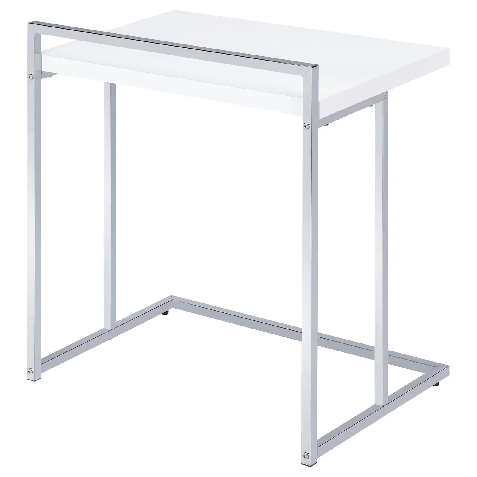 Dani Rectangular Snack Table with Metal Base - Image 4