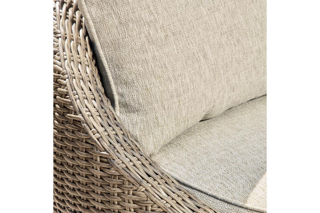 Danson Beige Outdoor Swivel Lounge Chair (Set of 2) - Image 2