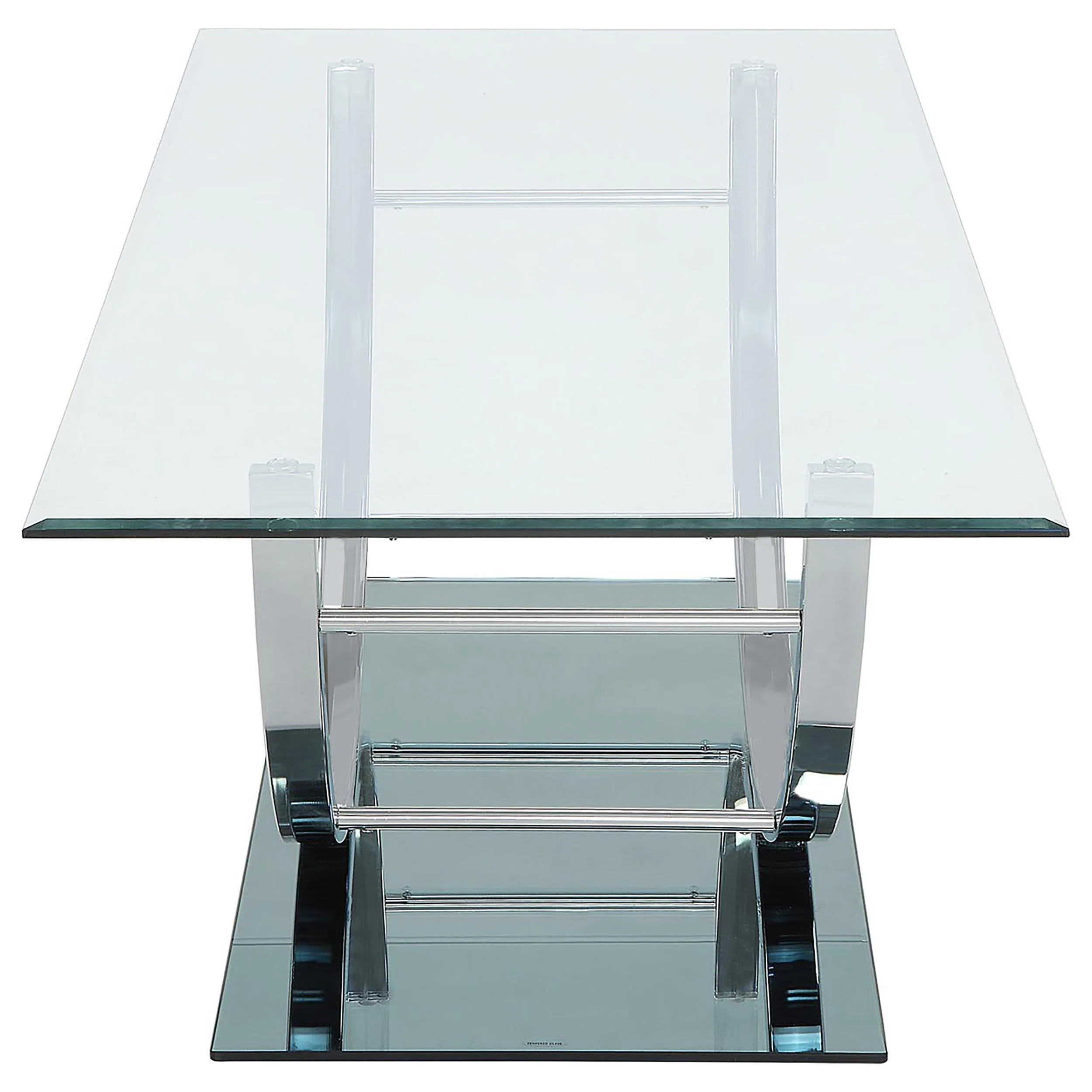 Danville Chrome 3-Piece Glass Top Coffee and End Table Set - Image 8