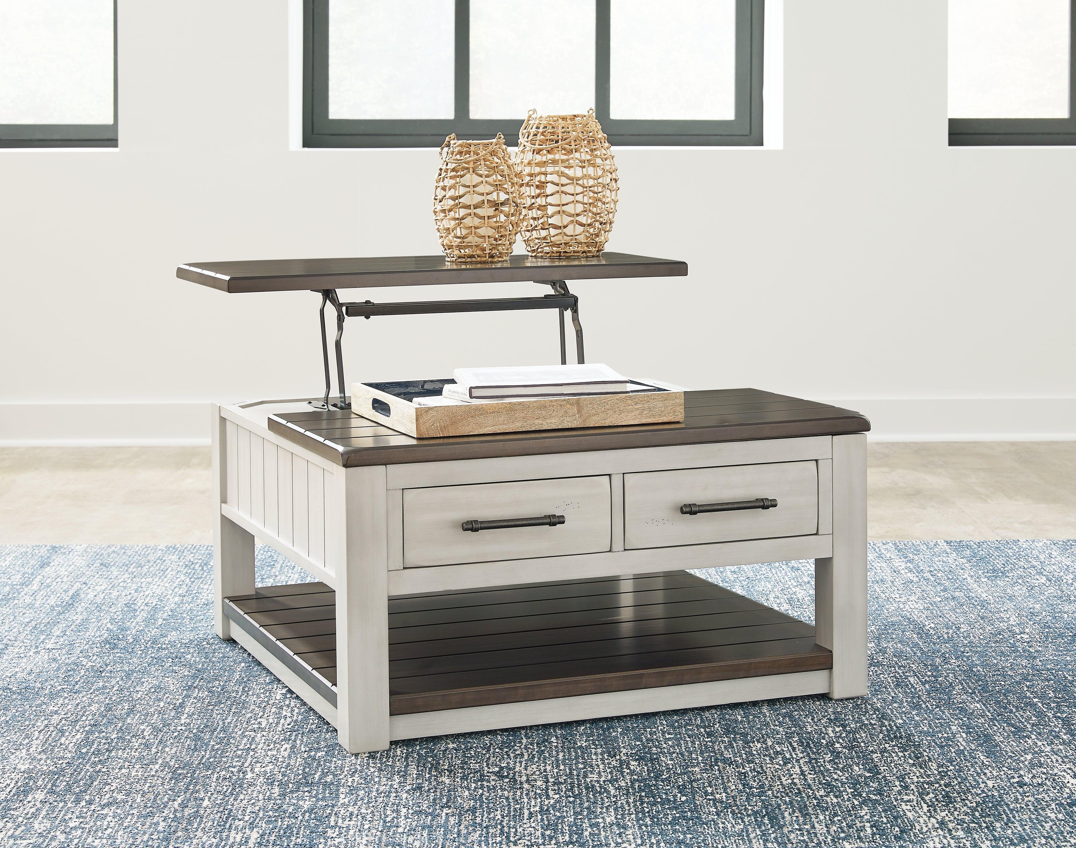Darborn Gray/Brown Lift Top Coffee Table - Image 6