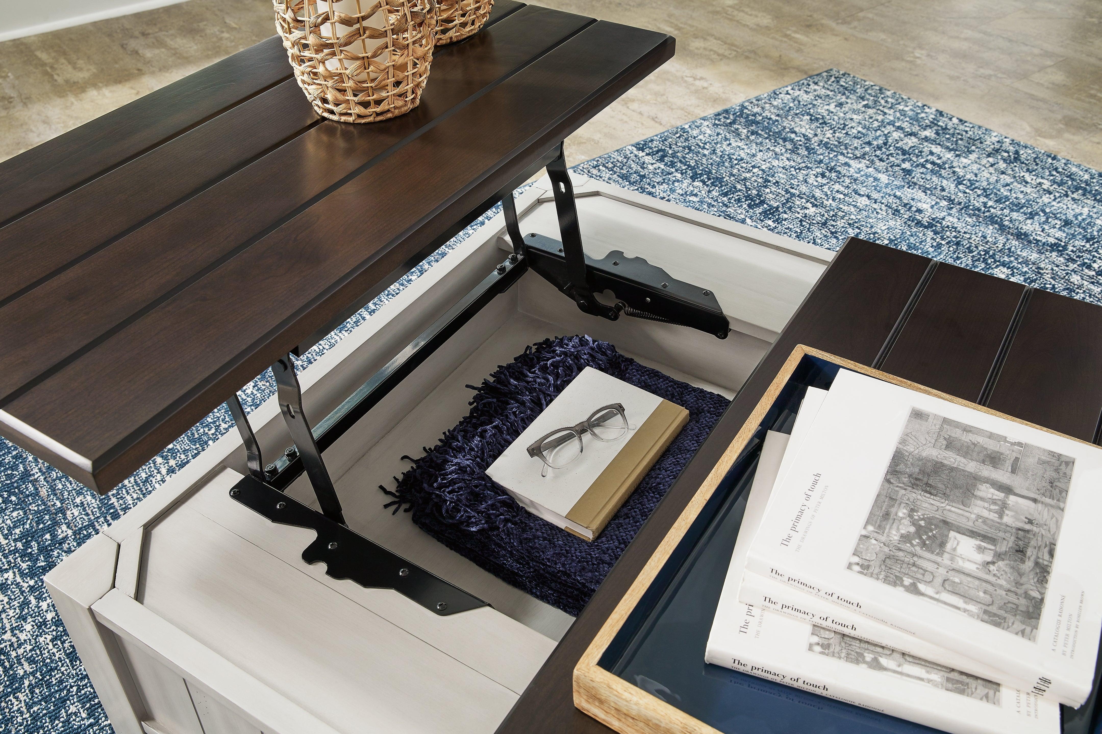 Darborn Gray/Brown Lift Top Coffee Table - Image 7