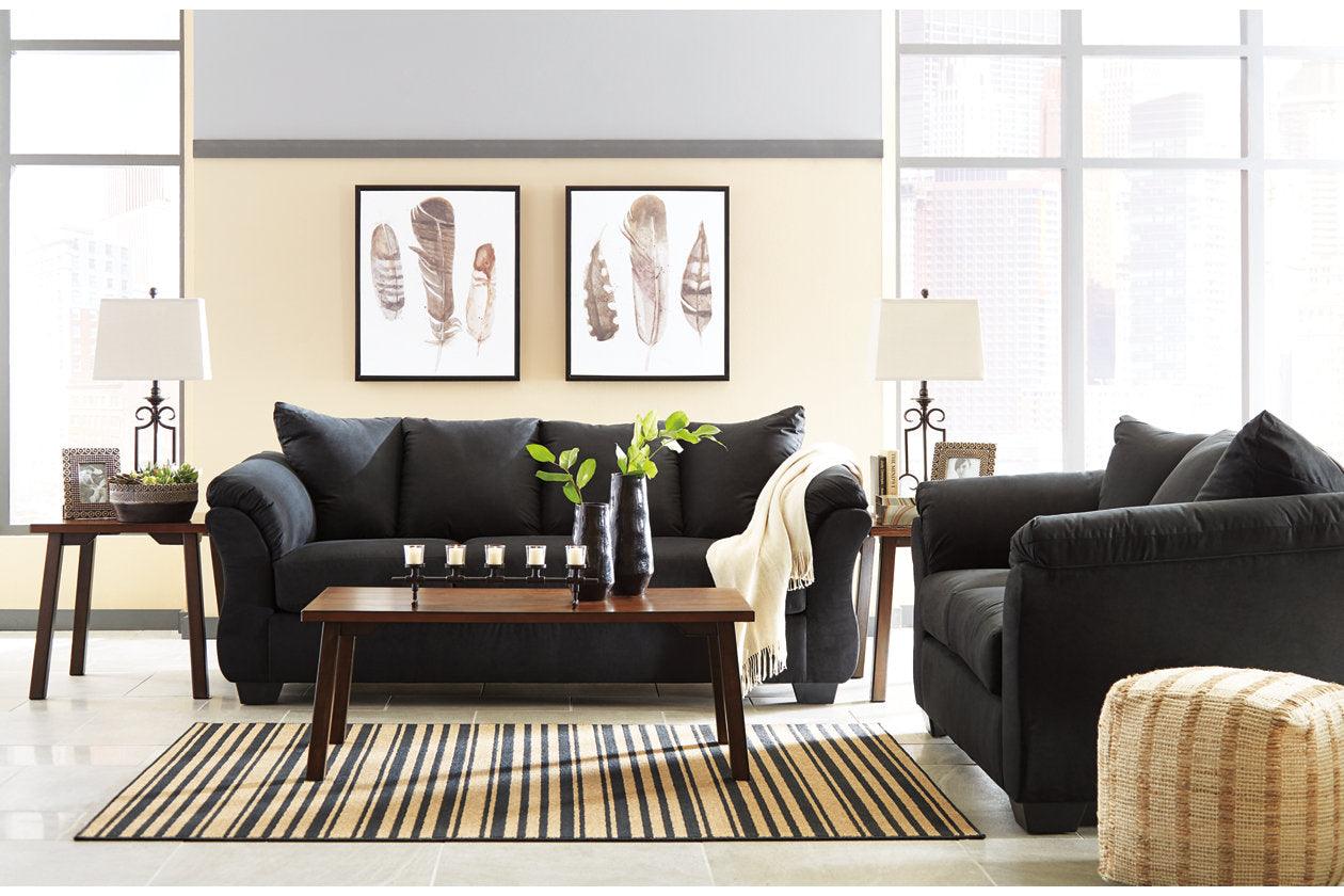 Darcy Black Loveseat - Image 4