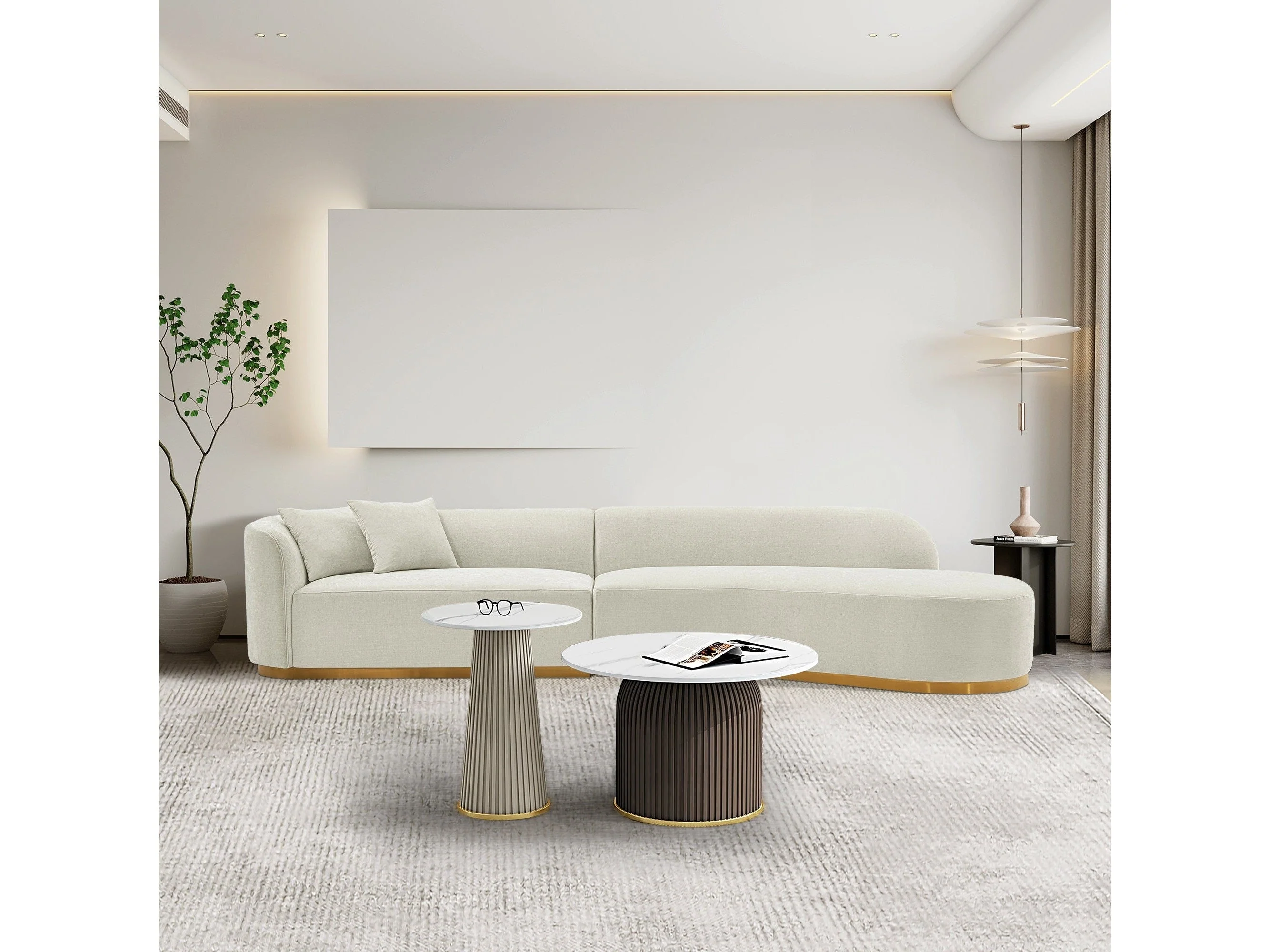 Daria Sofa in Ivory
