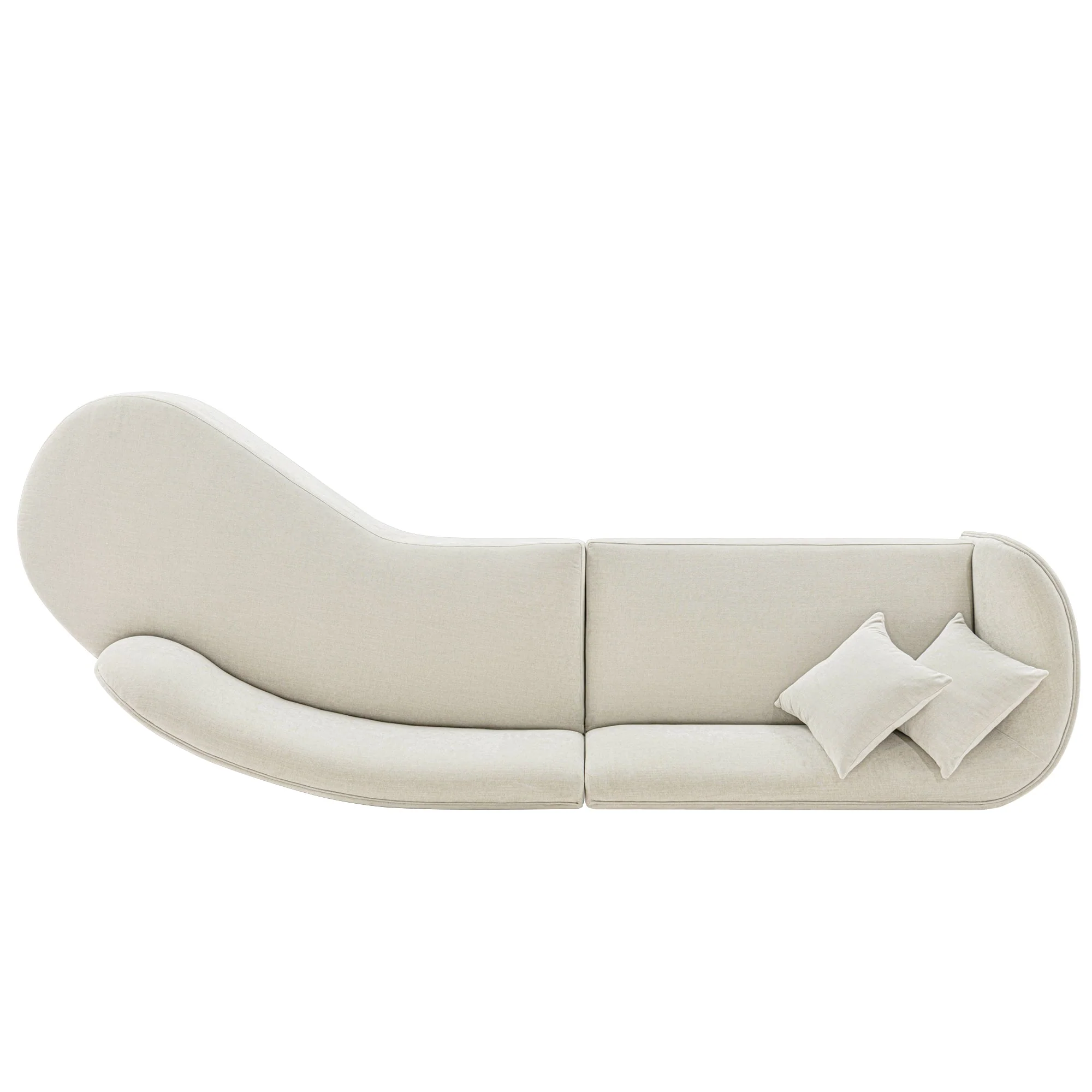 Daria Sofa in Ivory - Image 9