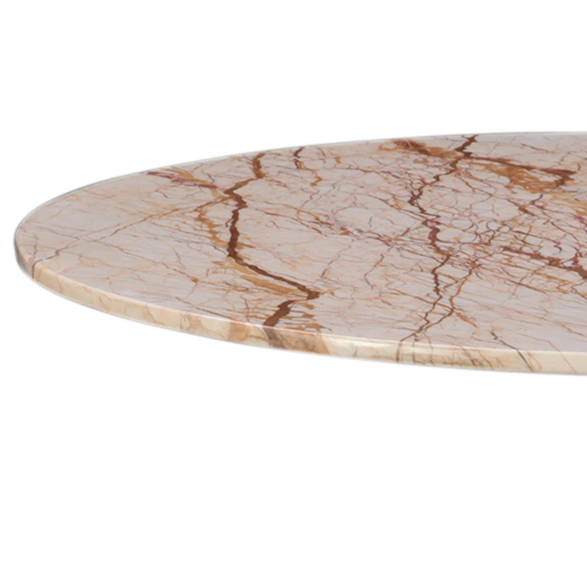 Dauphine 36" Bistro Table in Retro Impulse Marble and Antique Gold Base - Image 3