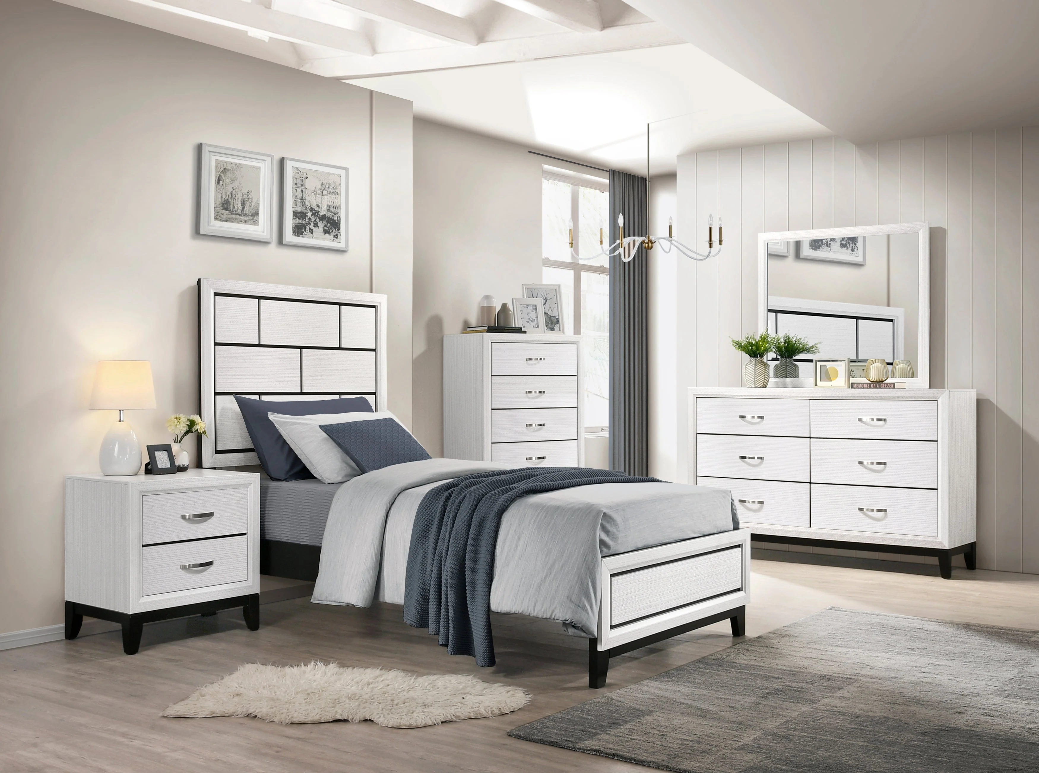 Davi White Dresser - Image 4