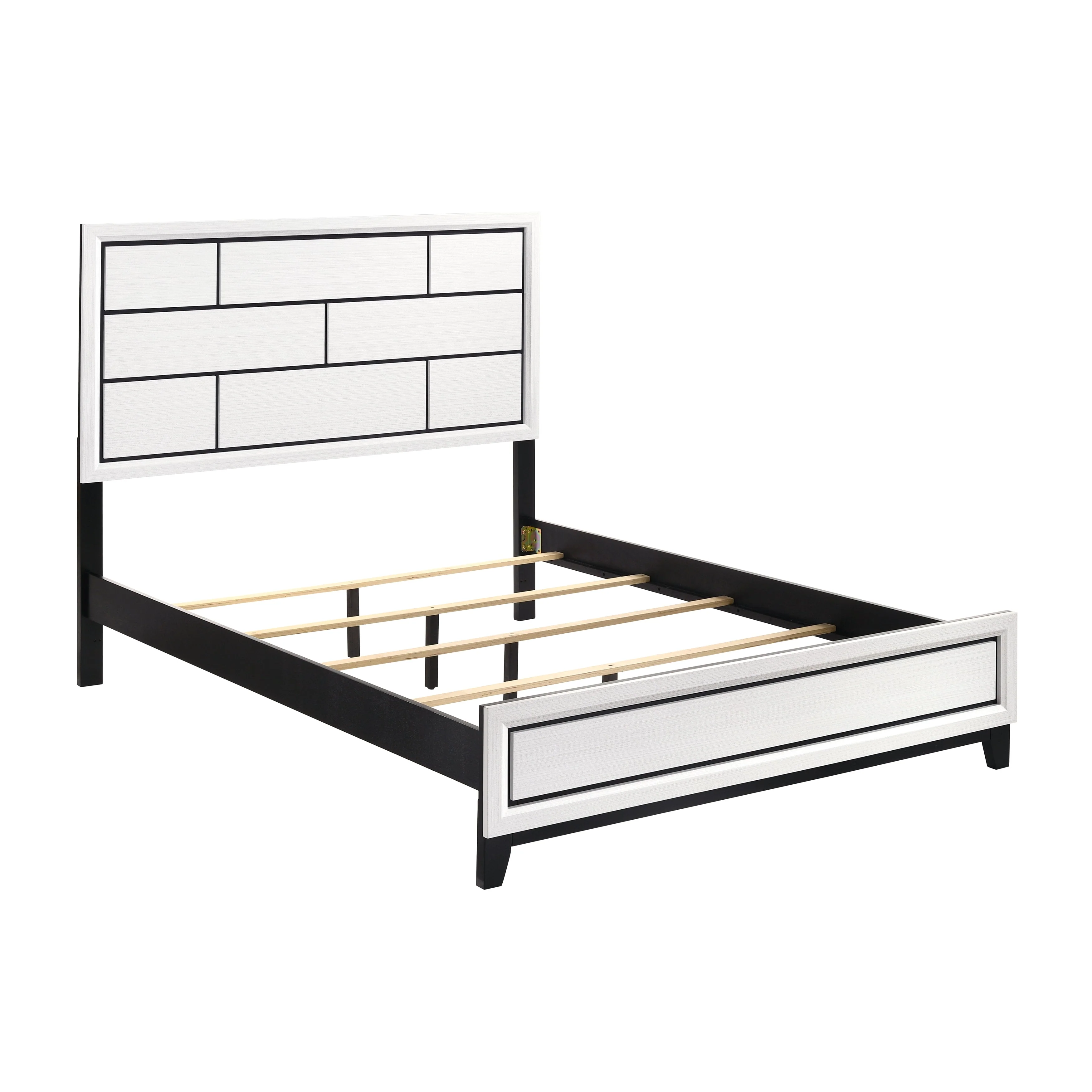 Davi White Full Panel Bed - Image 3