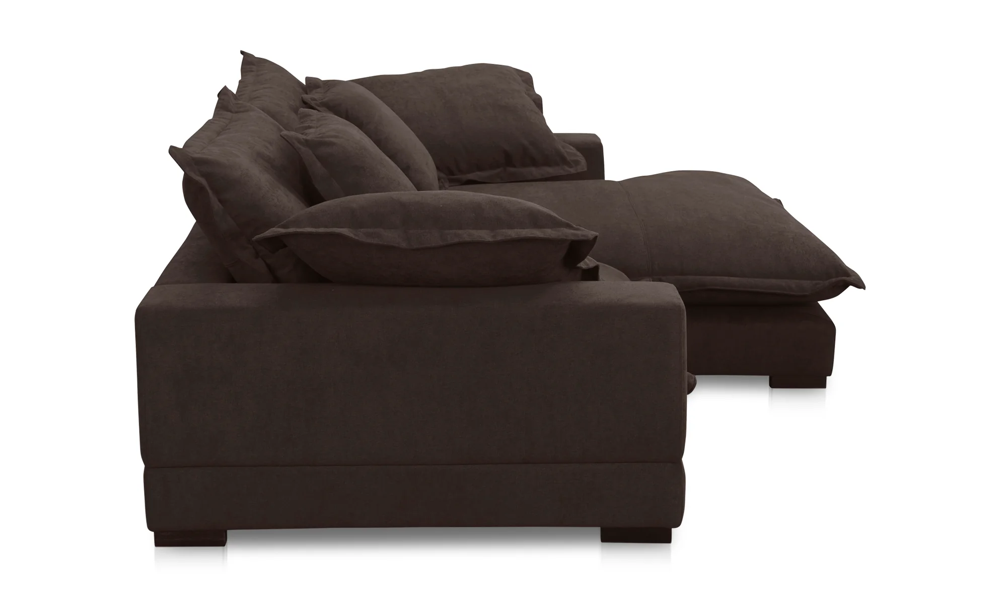 Daydream Sectional - Dark Brown - Image 3