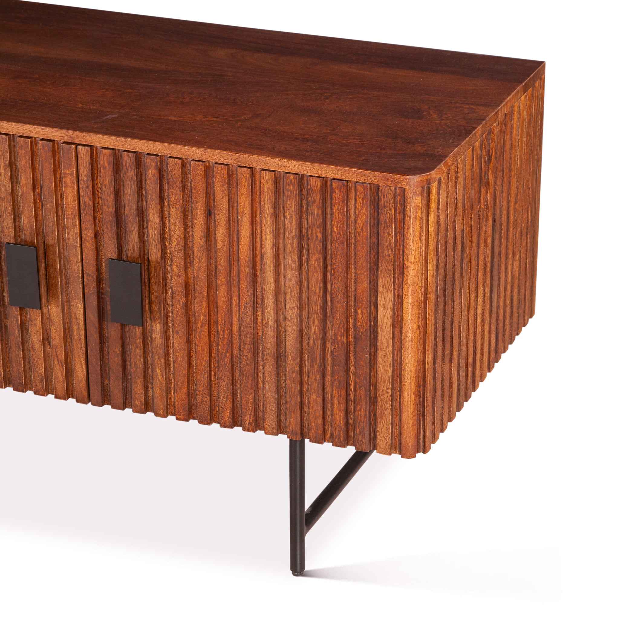 Verbania 98" Media Cabinet in Pecan Brown - Image 4