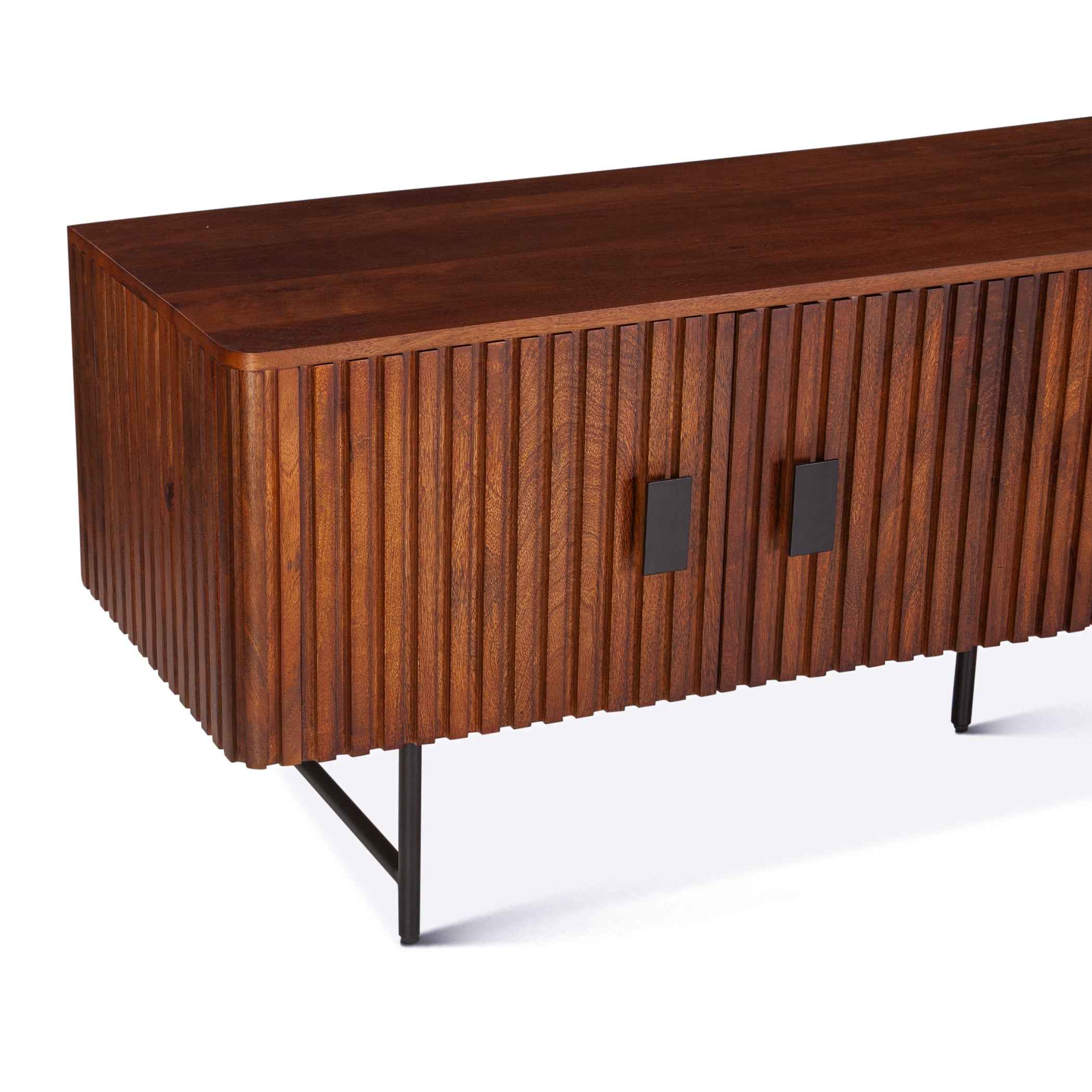 Verbania 67" Media Cabinet in Pecan Brown - Image 4