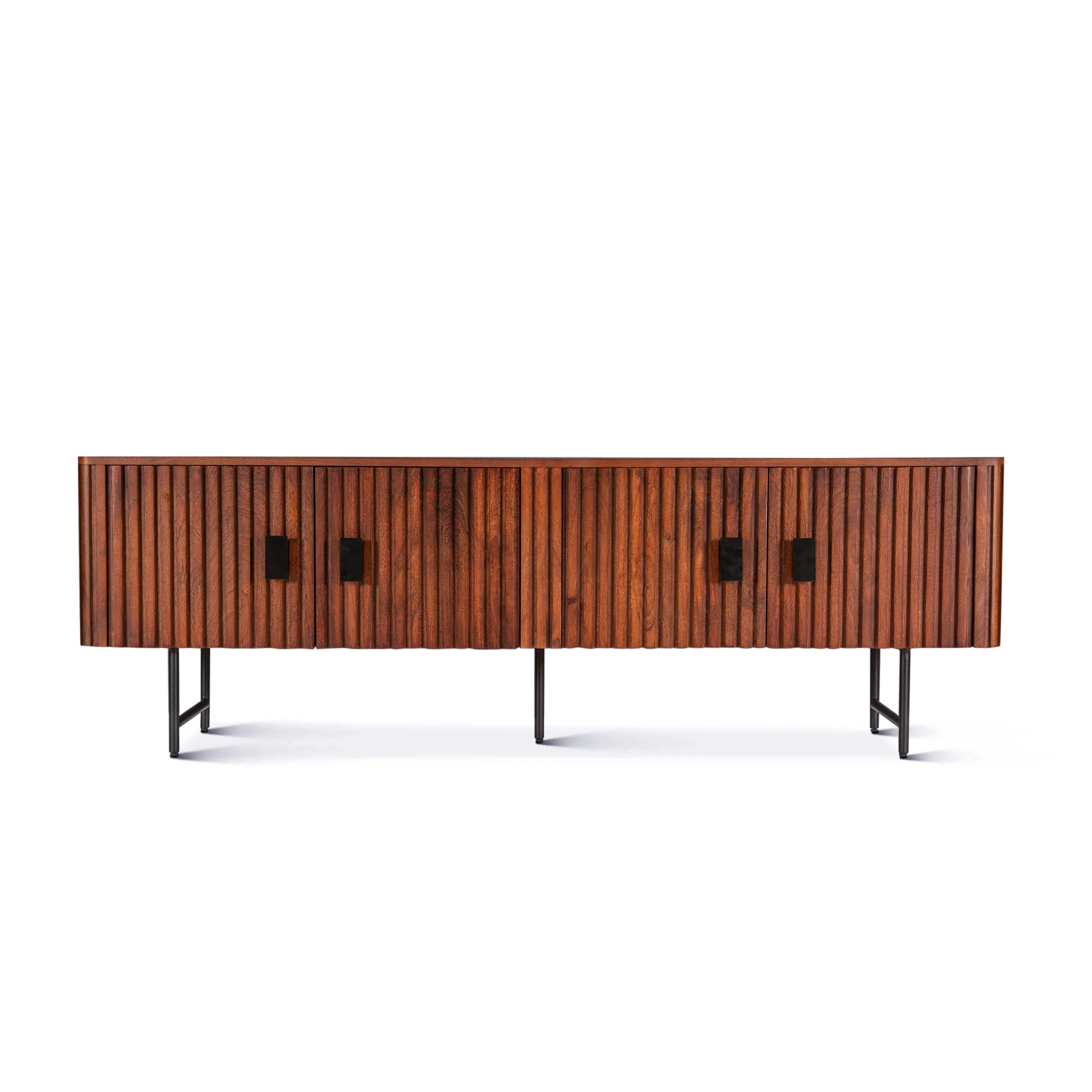 Verbania 67" Media Cabinet in Pecan Brown - Image 7