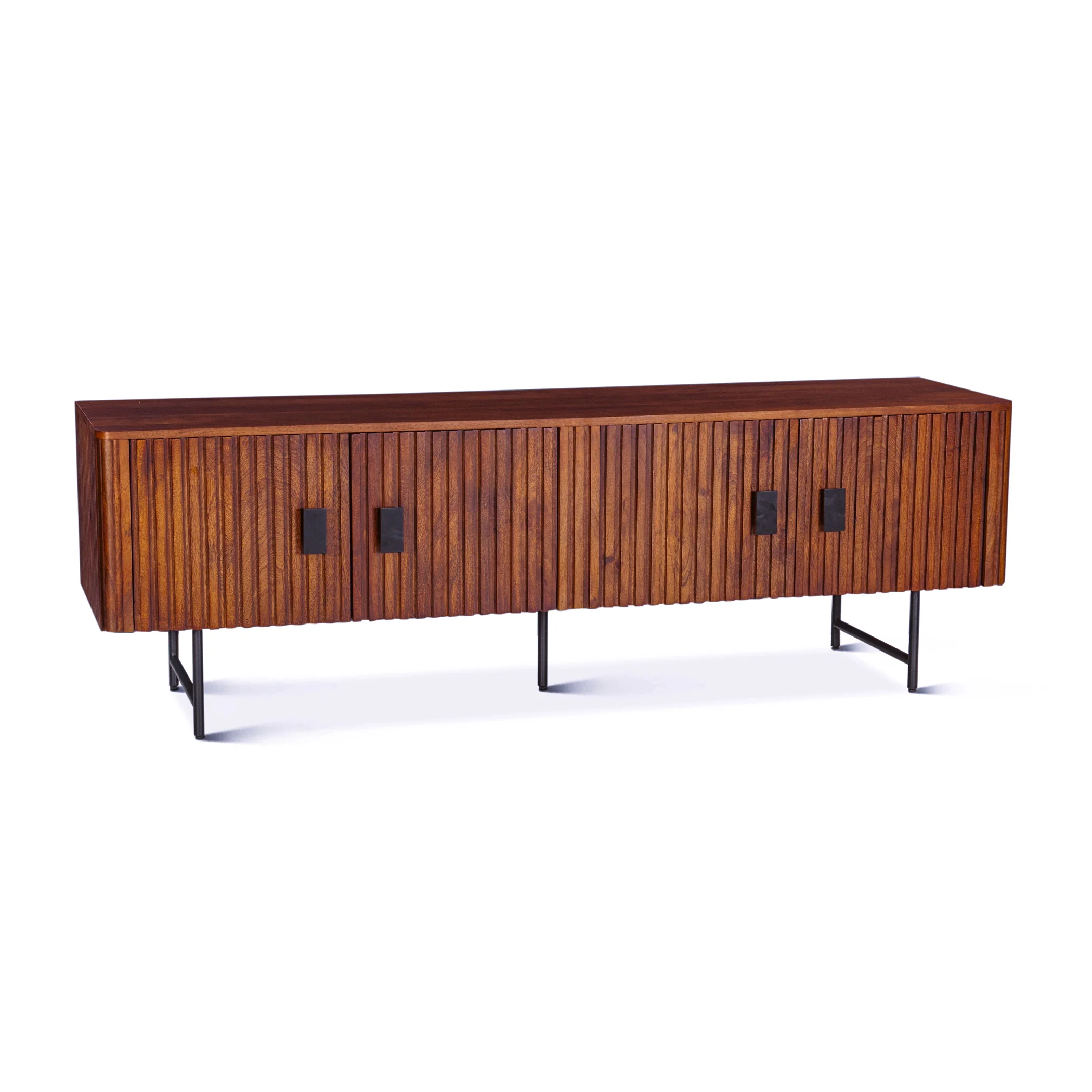 Verbania 67" Media Cabinet in Pecan Brown - Image 8